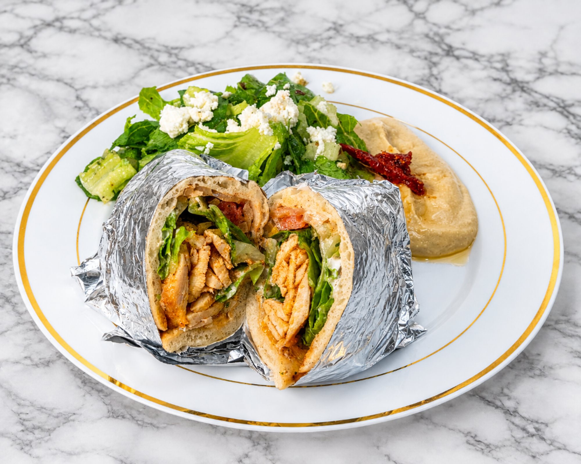 Chicken Pita Sandwich Plate
