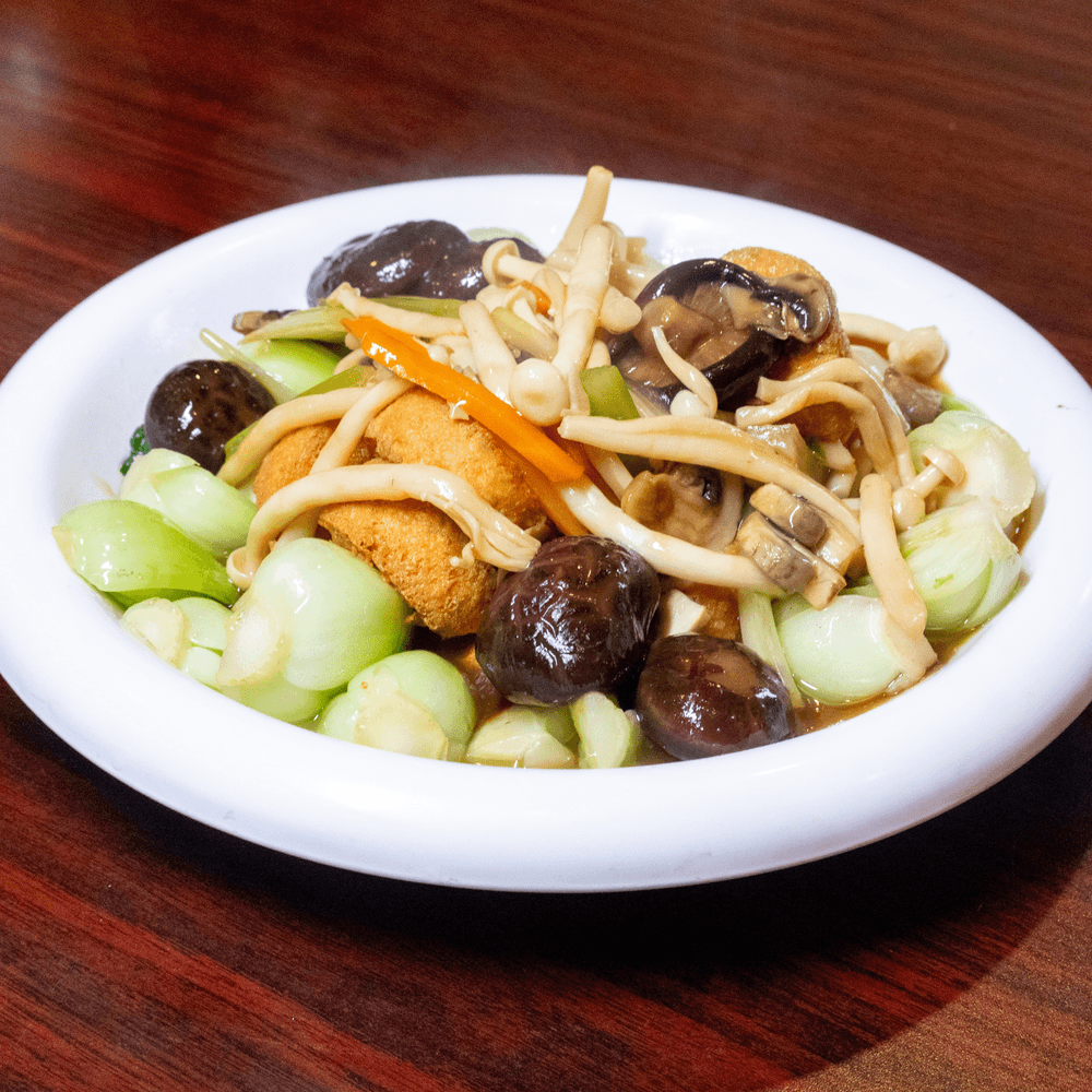 Mixed Mushroom with Japanese Tofu
