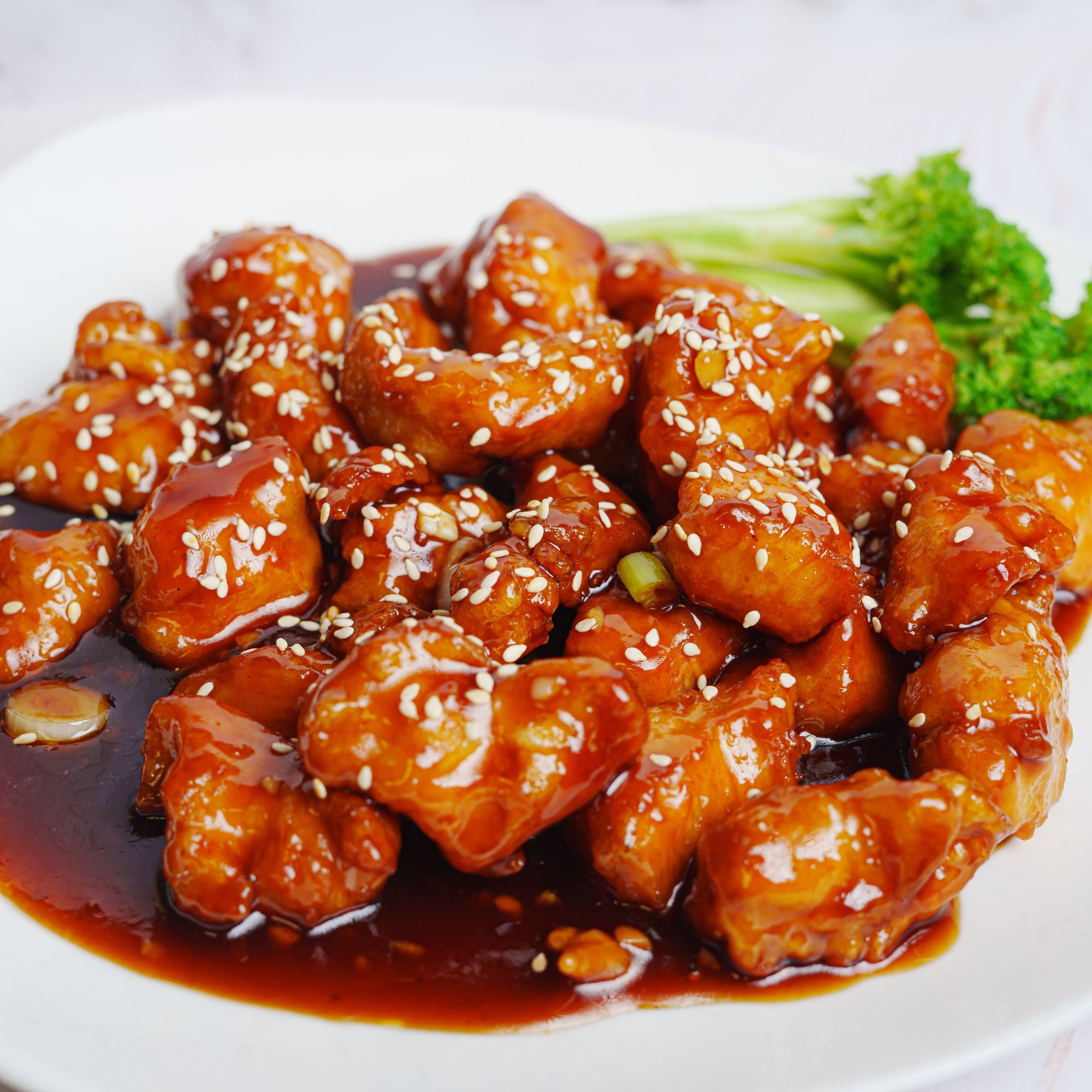 Sesame Chicken lunch 芝麻鸡 Almuerzo de pollo con sésamo