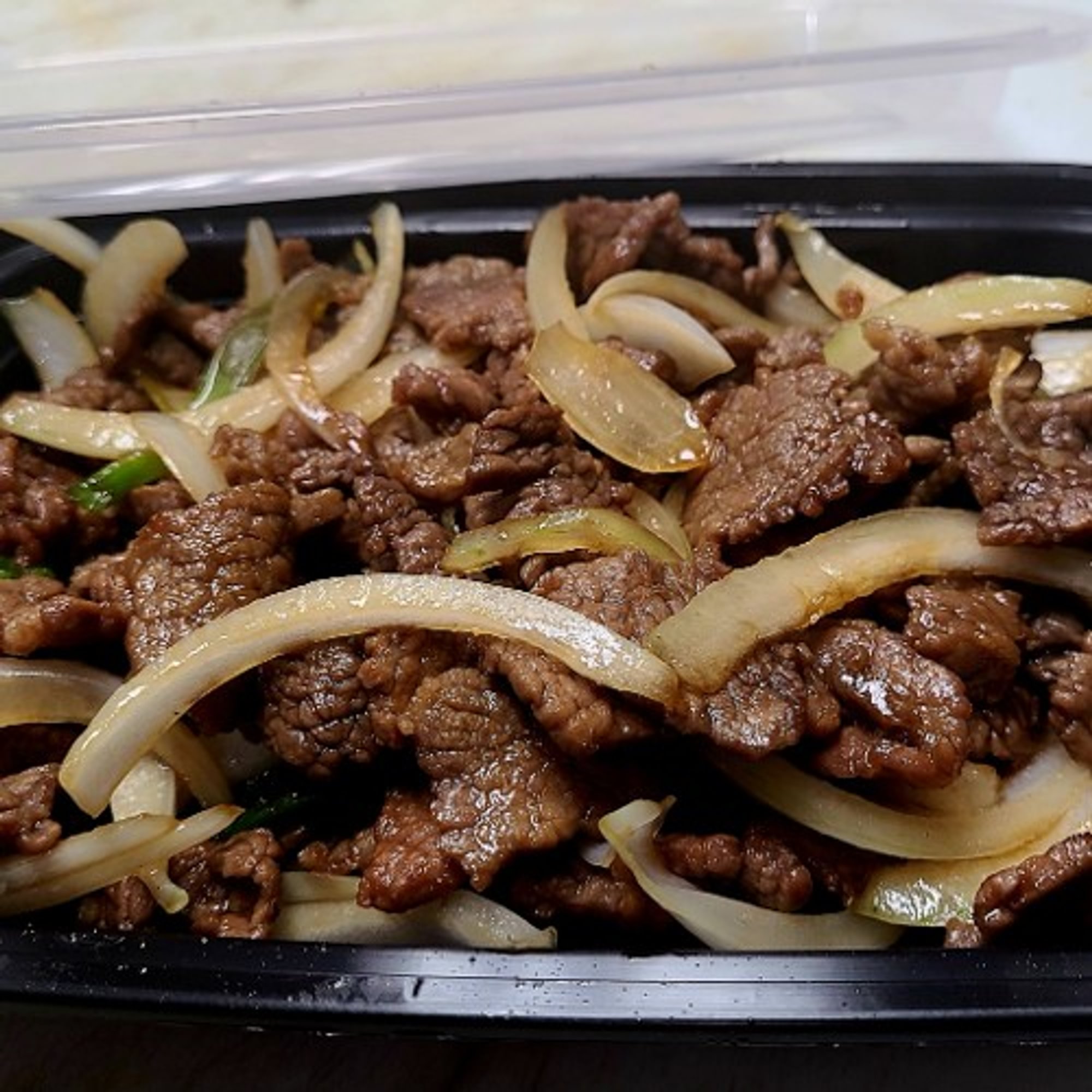 Mongolian Beef Quart size serve with rice only