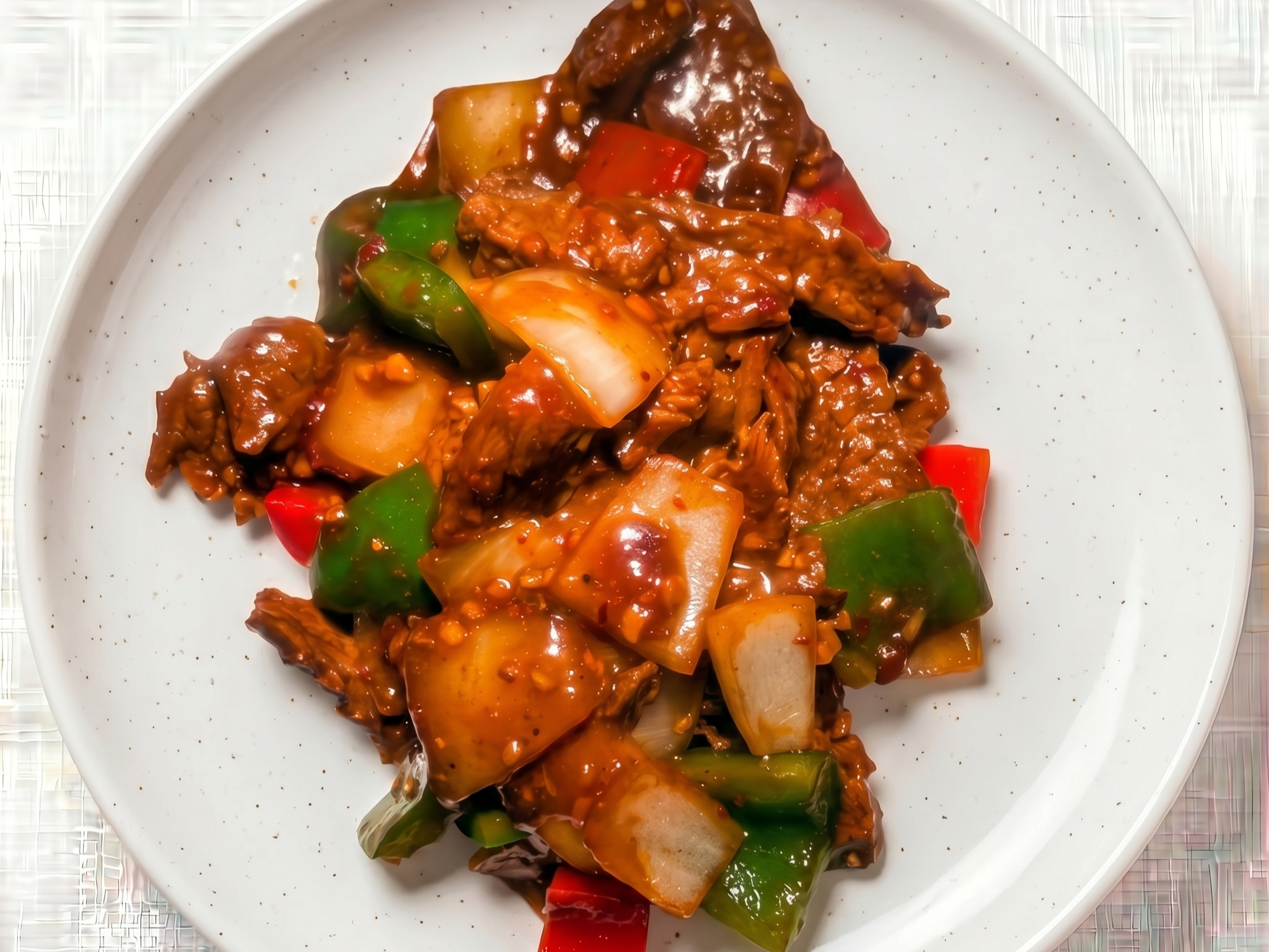 # 7 Pepper Steak With Onion