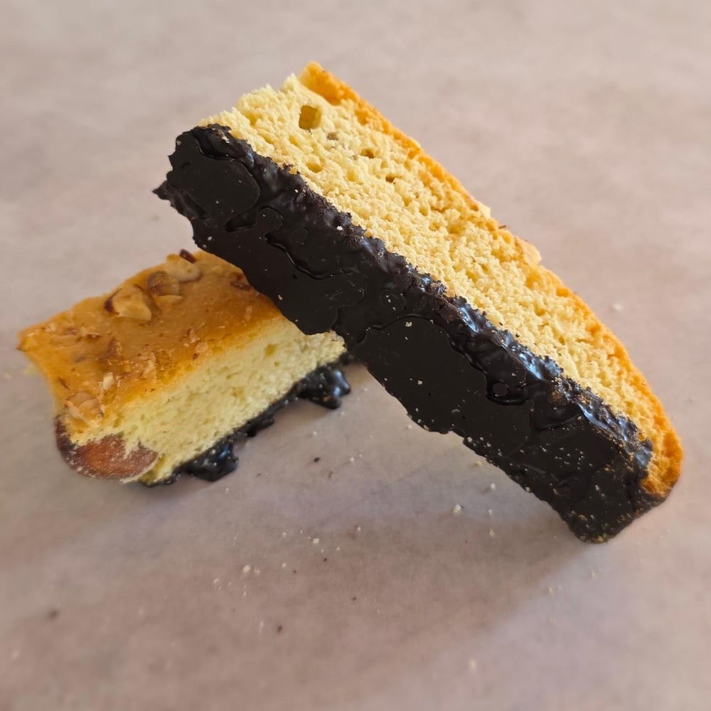 Almond Dark Chocolate Biscotti