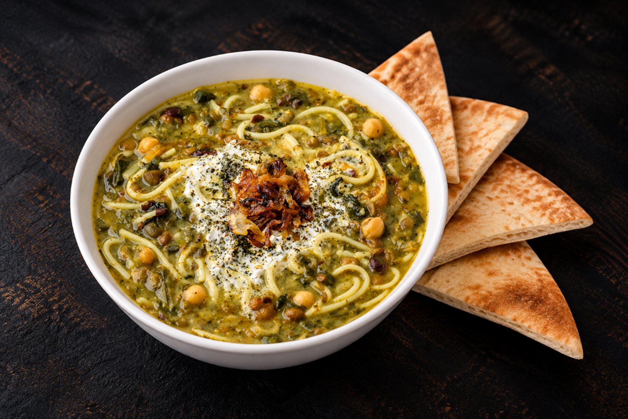 🌱 Ash-Reshteh (Persian Noodle Soup) (آش رشته)