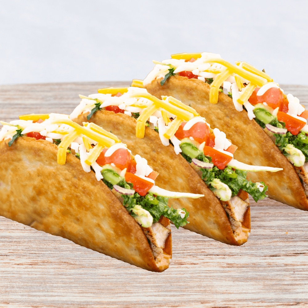 Three Crunchy Tacos
