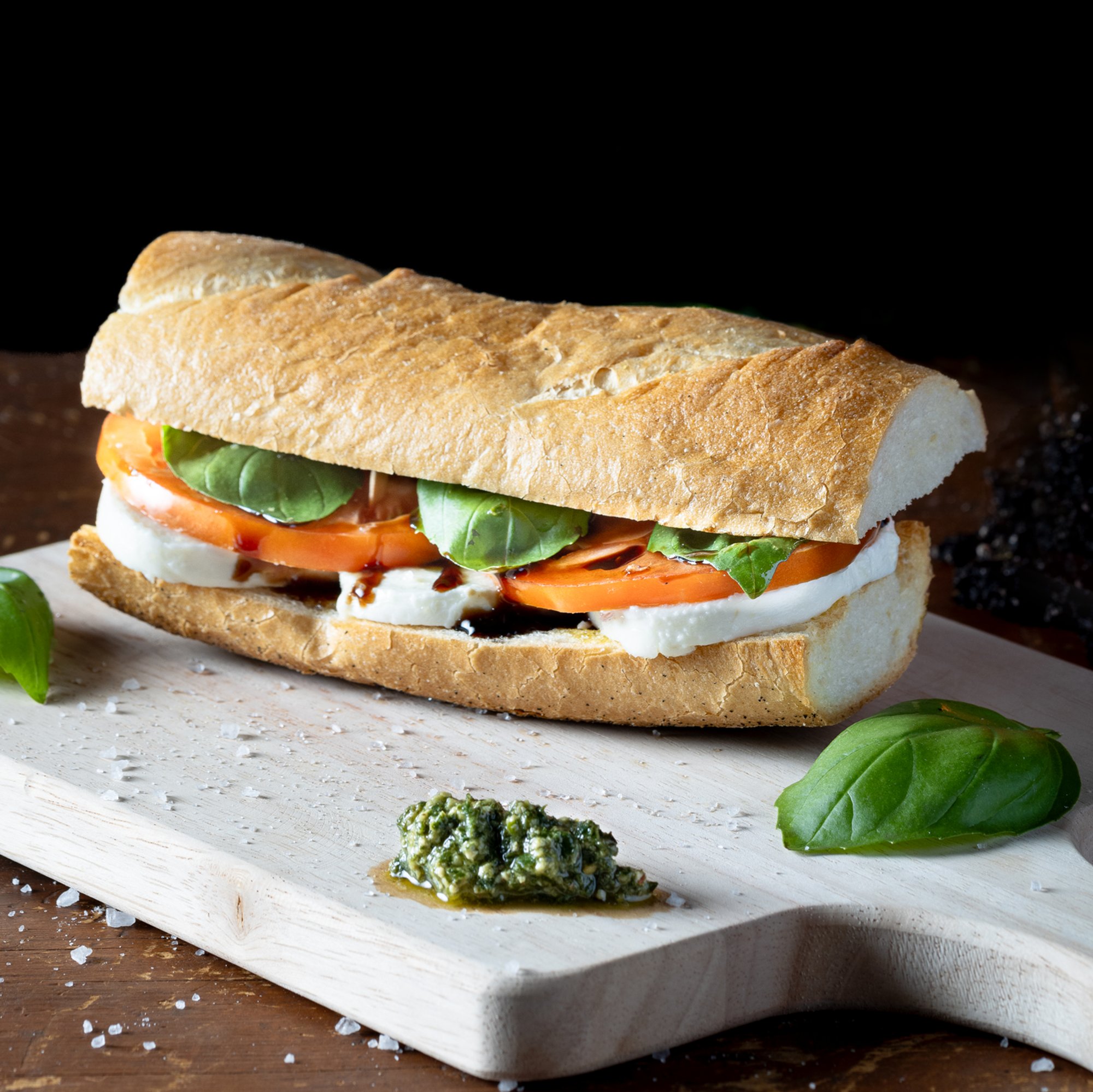 Caprese sandwich
