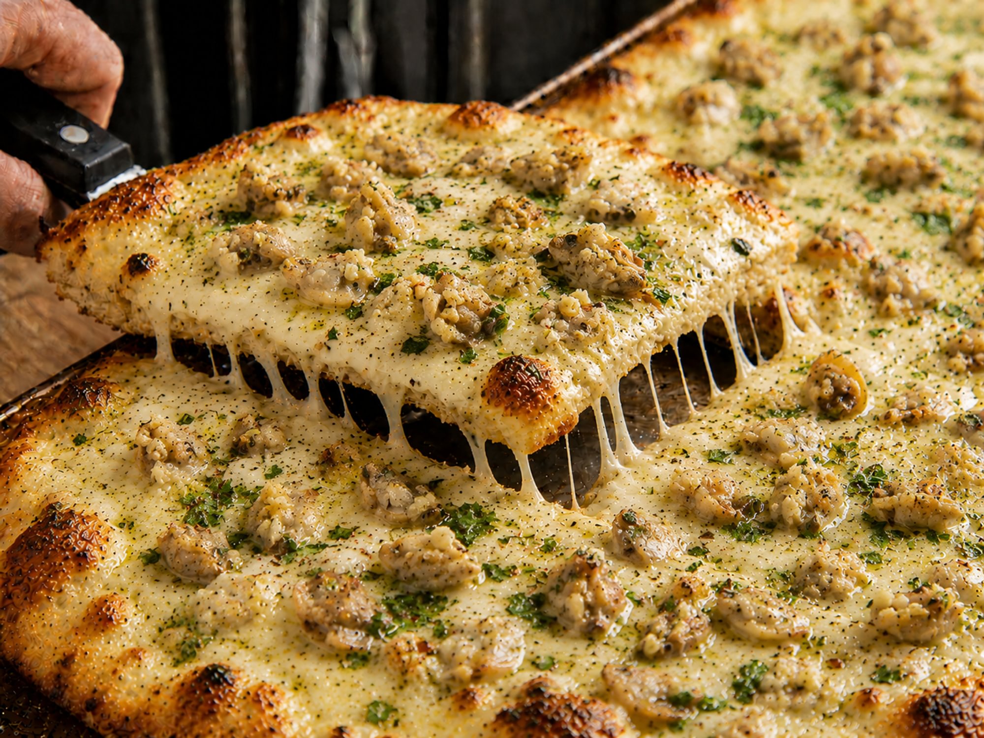 Sicilian White Clam Pizza
