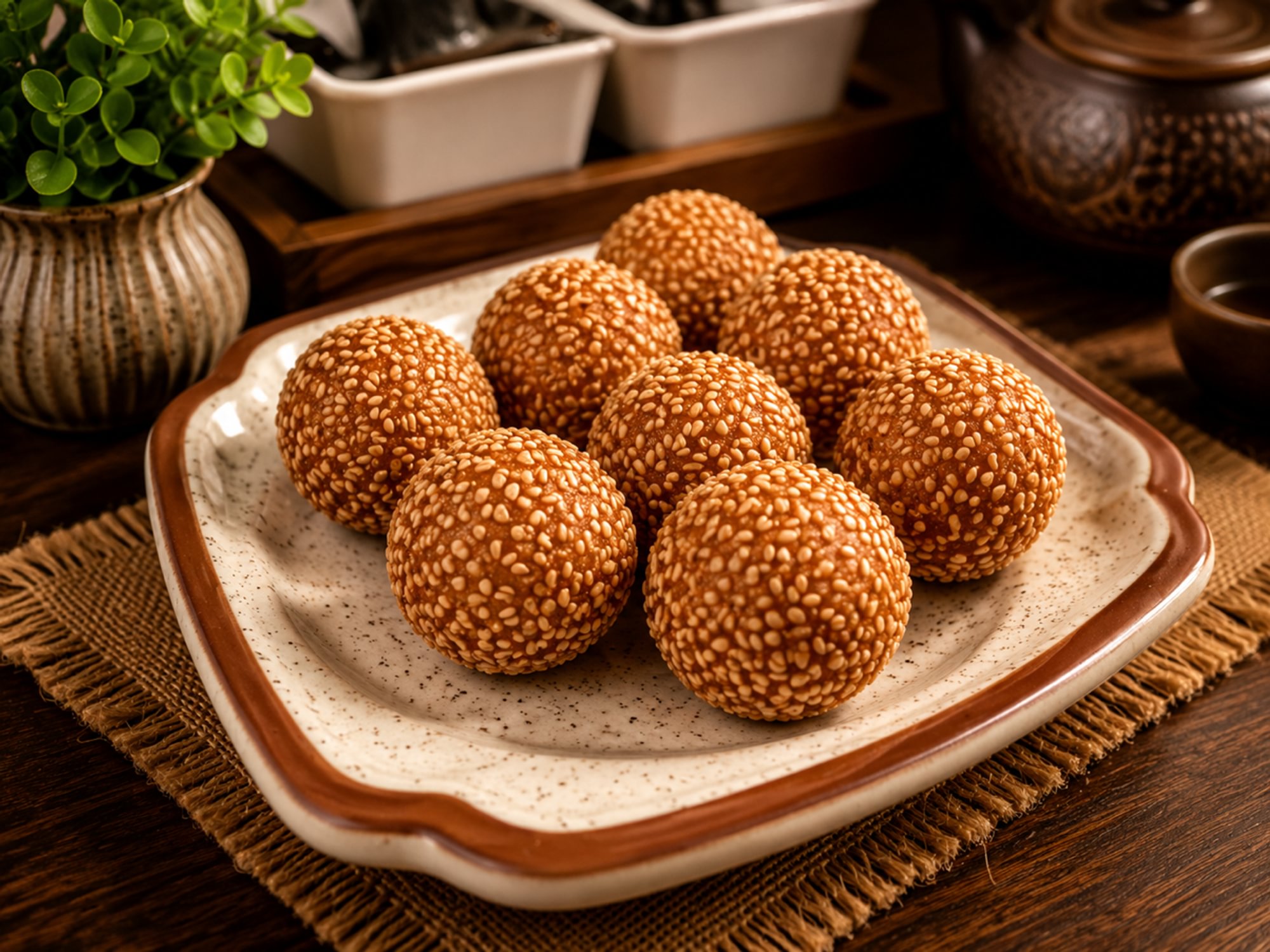 Fried Sesame Roll（8） / 芝麻球