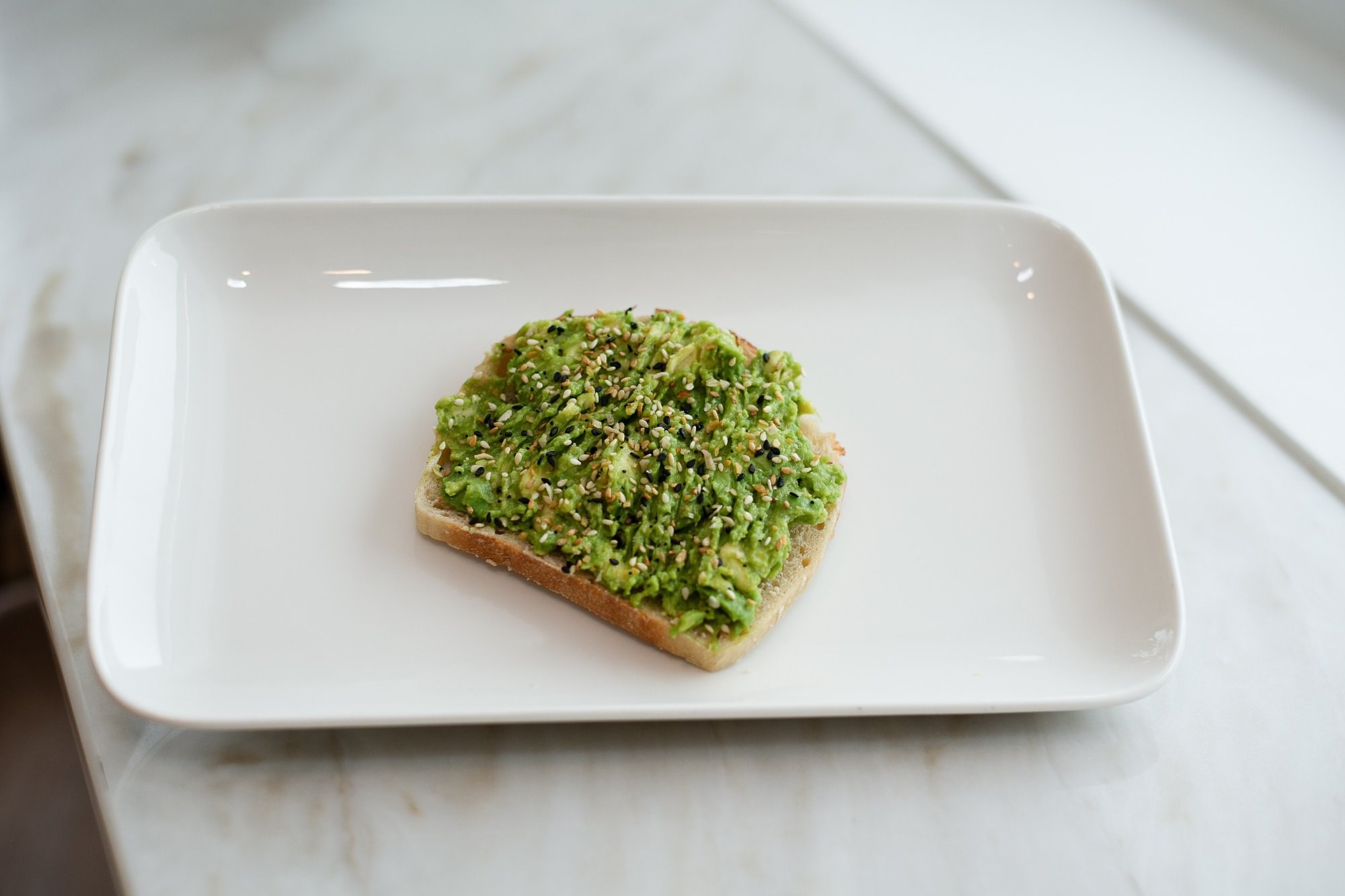 Avocado with Everything Bagel Seasoning