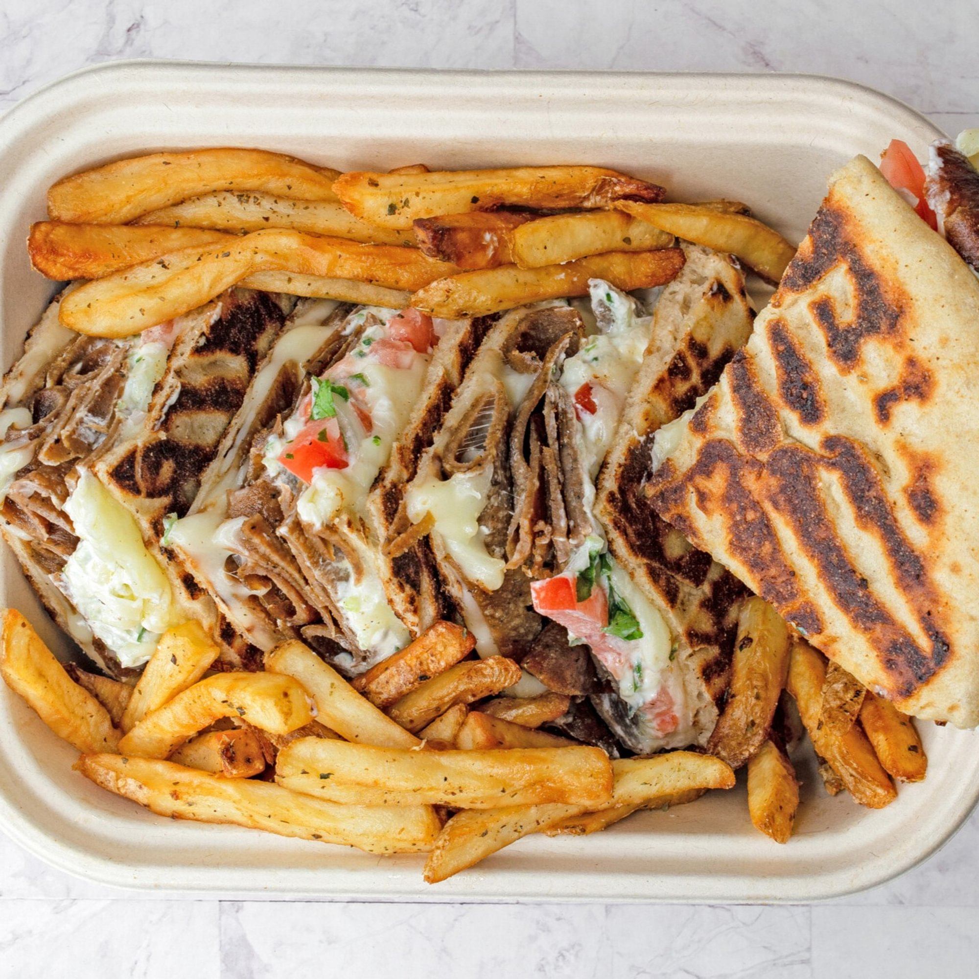 Beef and Lamb Gyro Club (Skepasti)