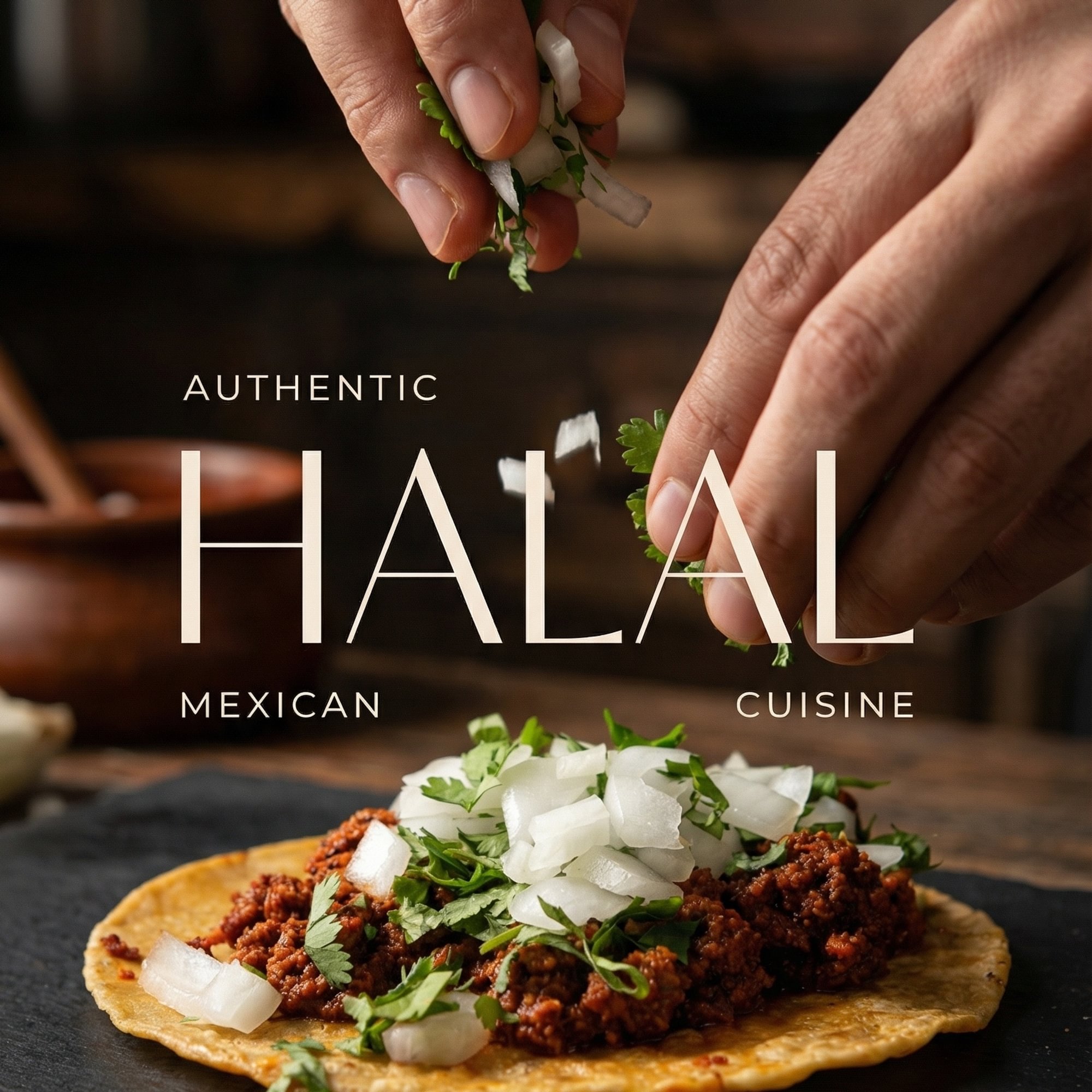 Ground beef taco (halal)