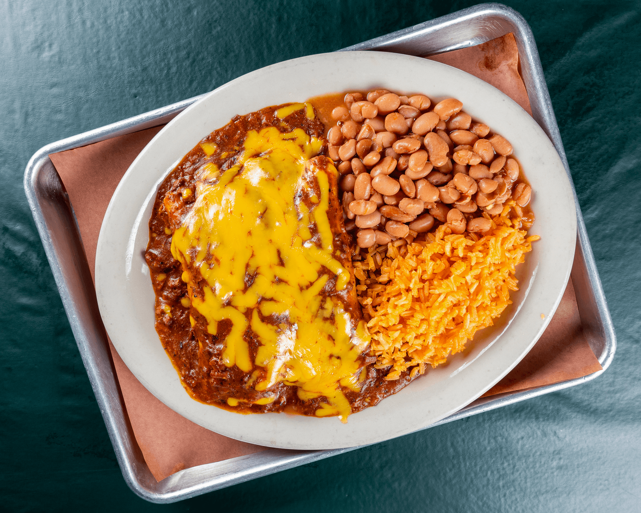 Cheese Enchilada Plate