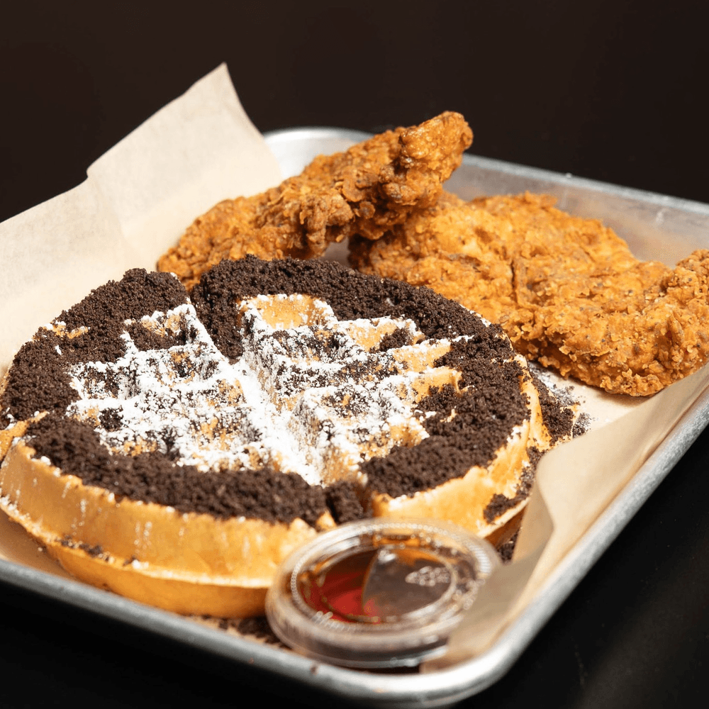 Cookies & Cream Waffle W\ 2 Handbreaded Chicken Tenders