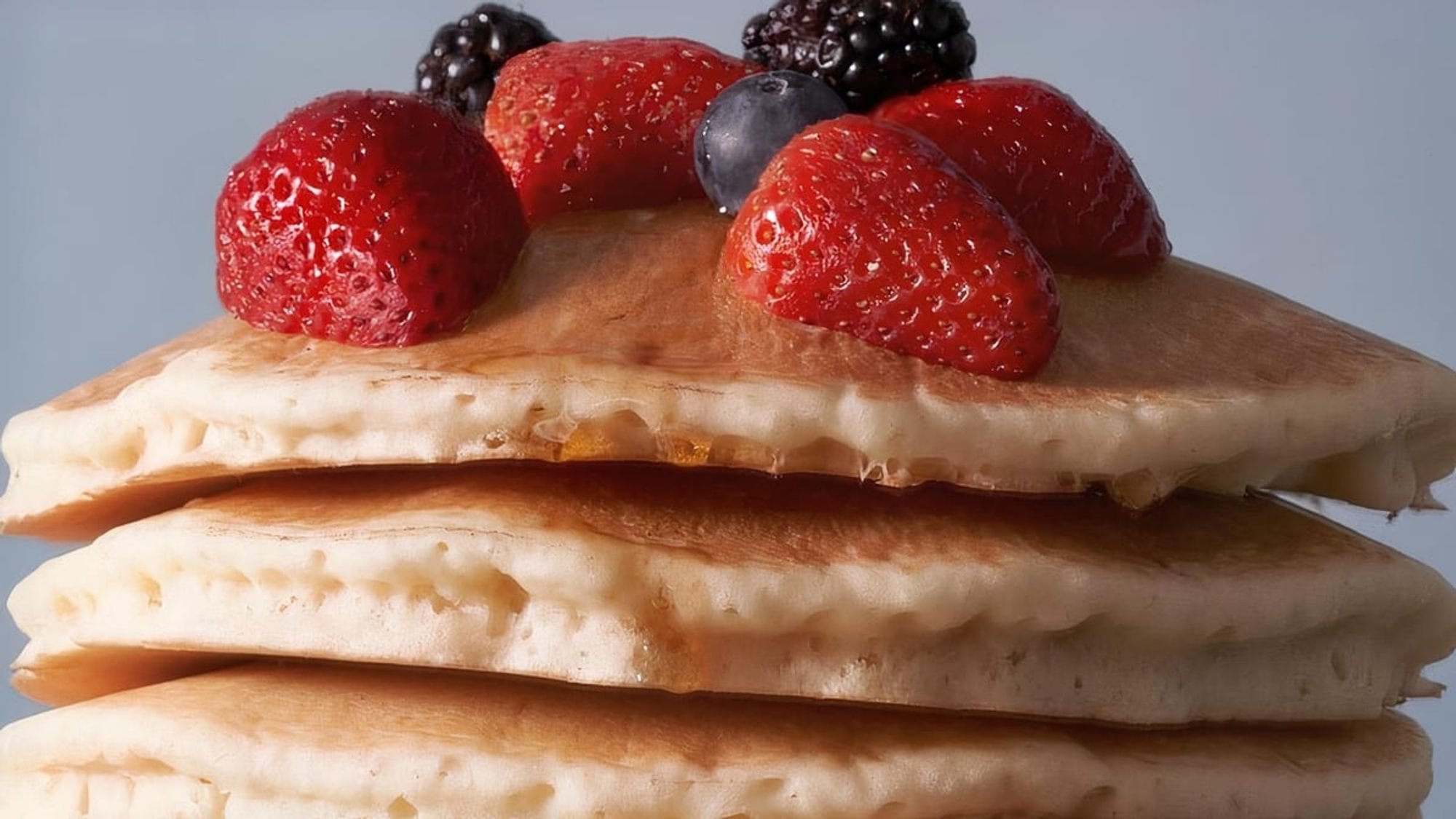 Two Fluffy Buttermilk Pancakes