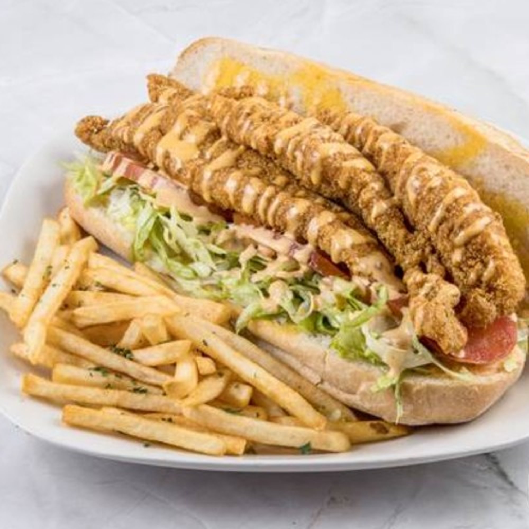 Jumbo Catfish Po'boy