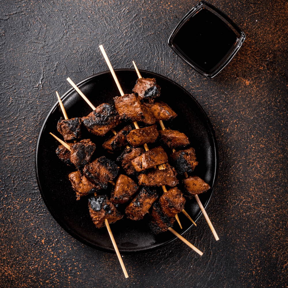 Pork BBQ on skewer