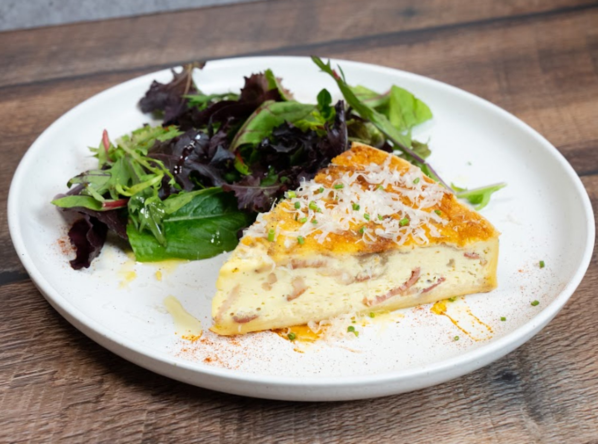 Bacon & Cheddar Quiche