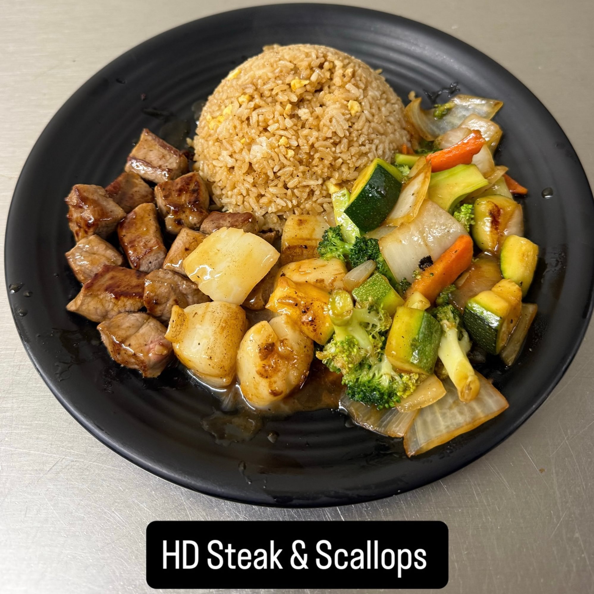 HD16. Hibachi Steak & Scallop