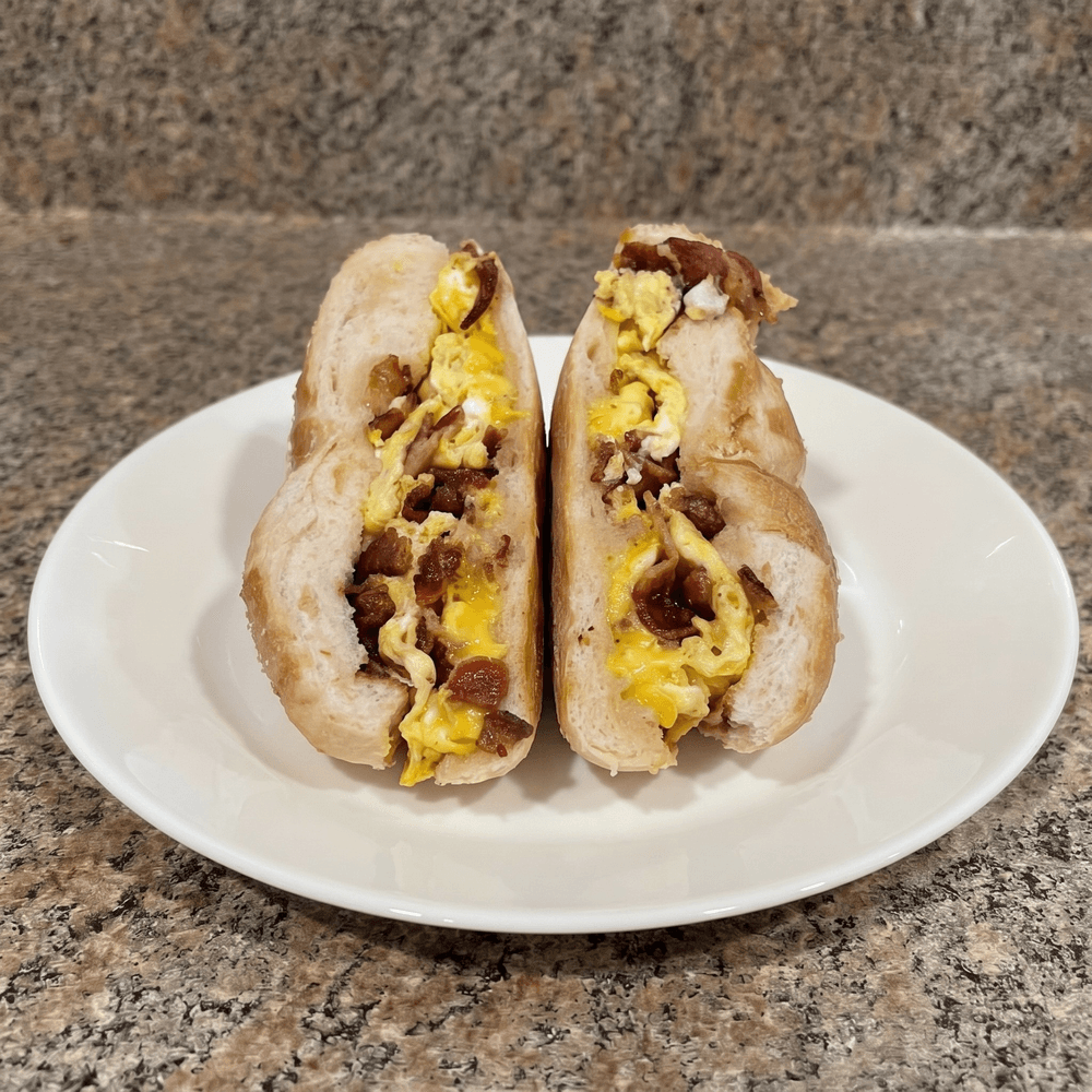 2 Eggs, Meat & Cheese Sandwich