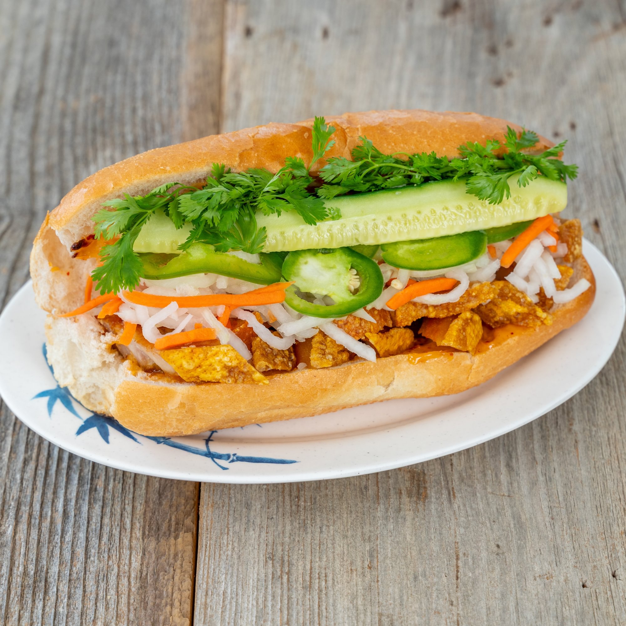 Crispy Pork Belly Banh Mi