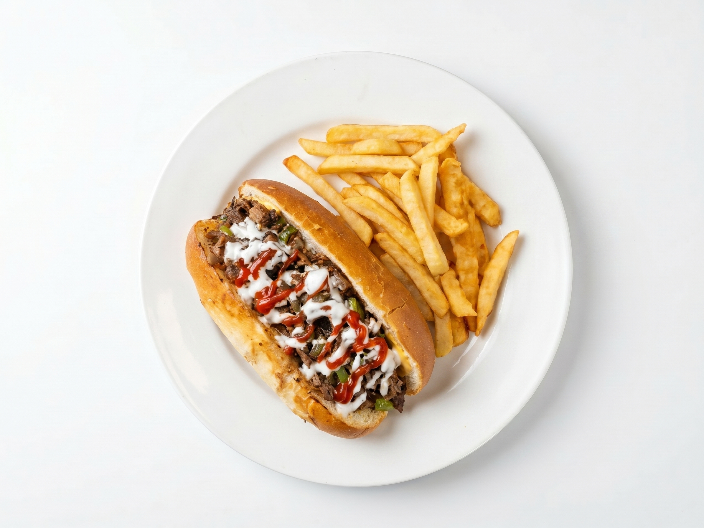 Philly Cheesesteak W/Fries