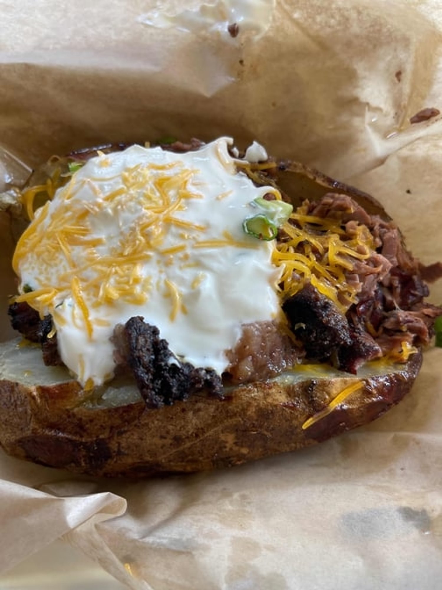 Loaded Potato with Meat