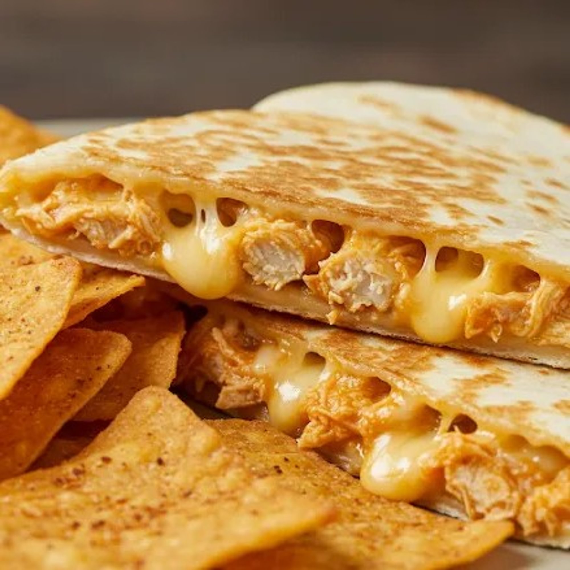 Kid's Chicken Quesadilla with Chips