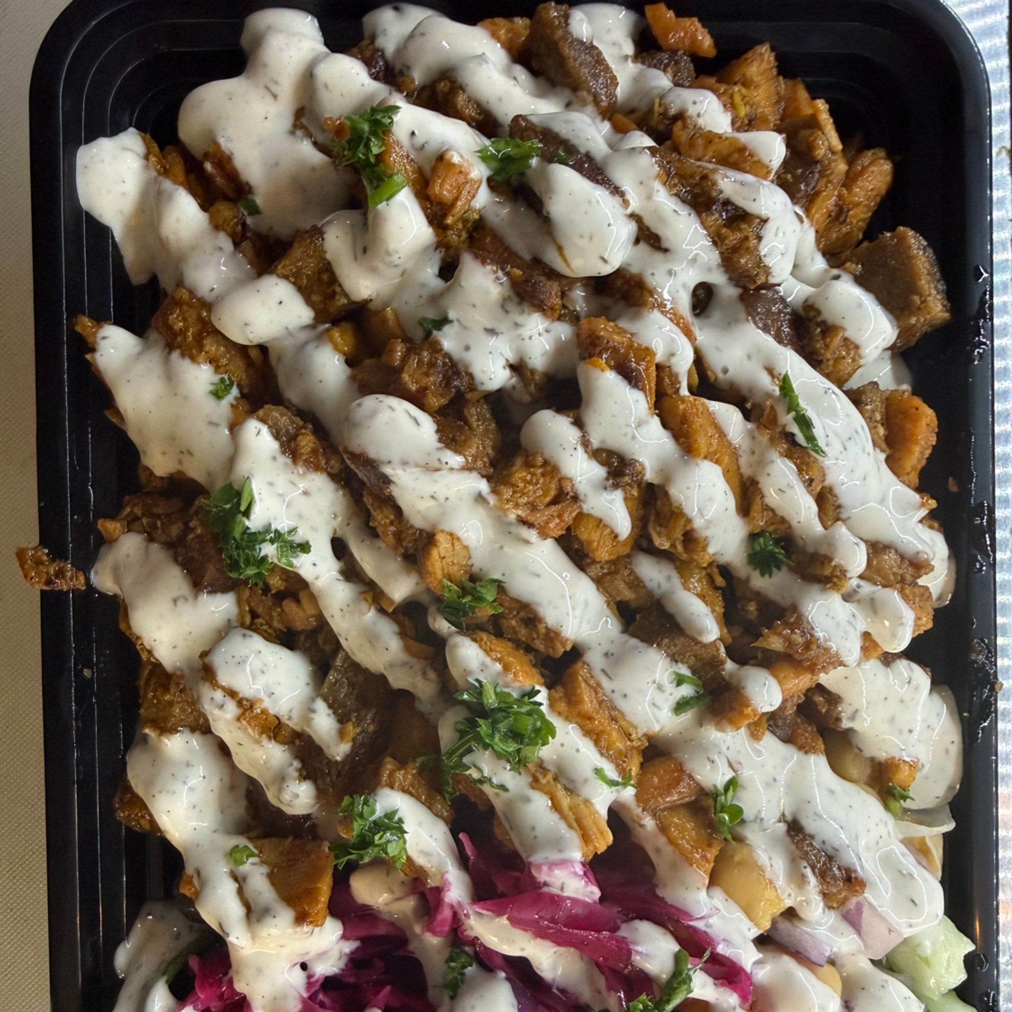 Beef Gyro Over Rice