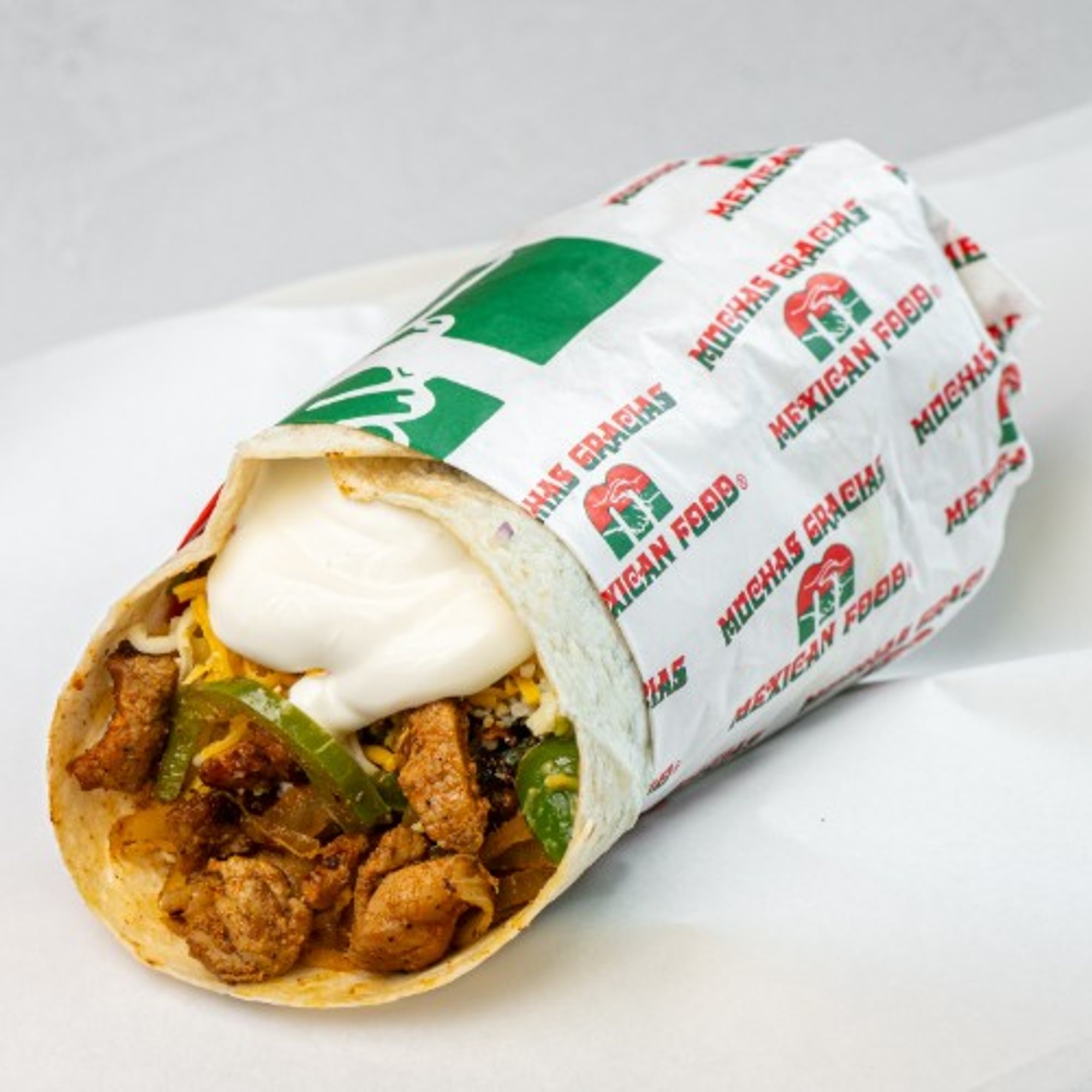 Chicken Fajitas Burrito