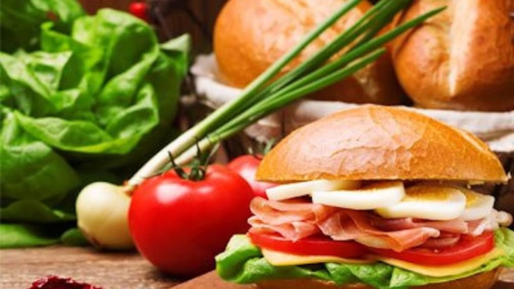 Ham and Eggs Hot Sandwich