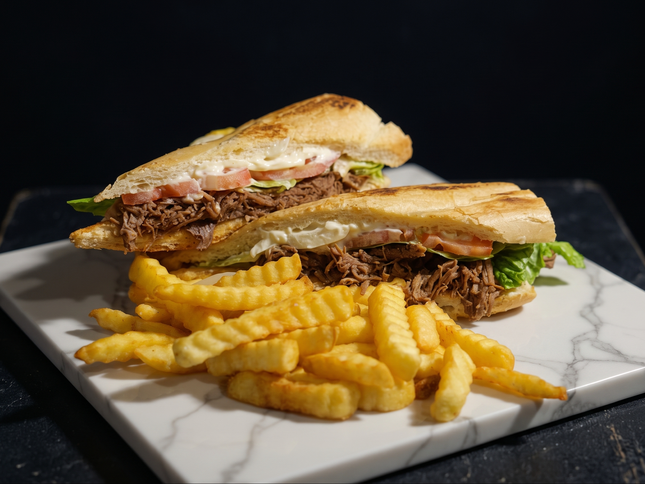 Shredded Beef Sandwich