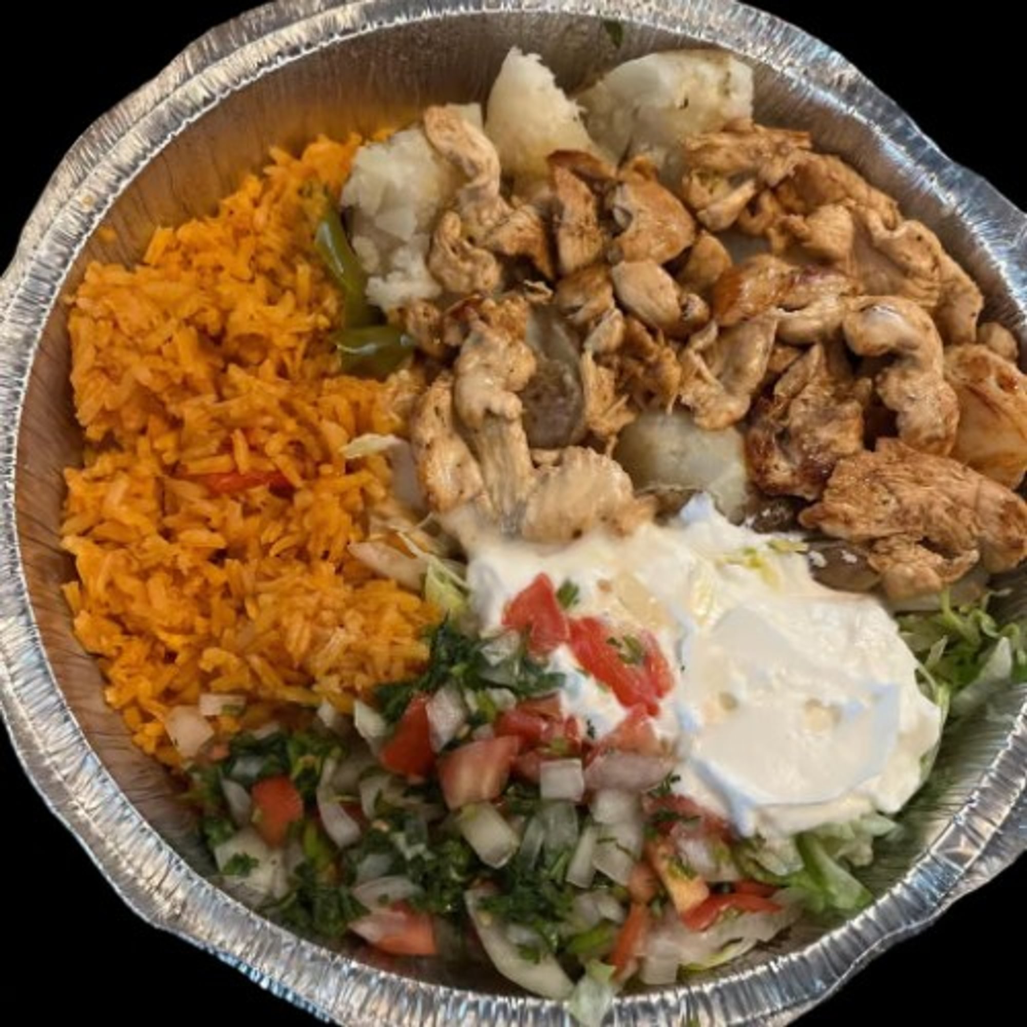Lunch Baked Potato with Chicken