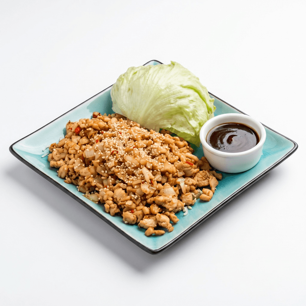 Minced Chicken in Lettuce Cups