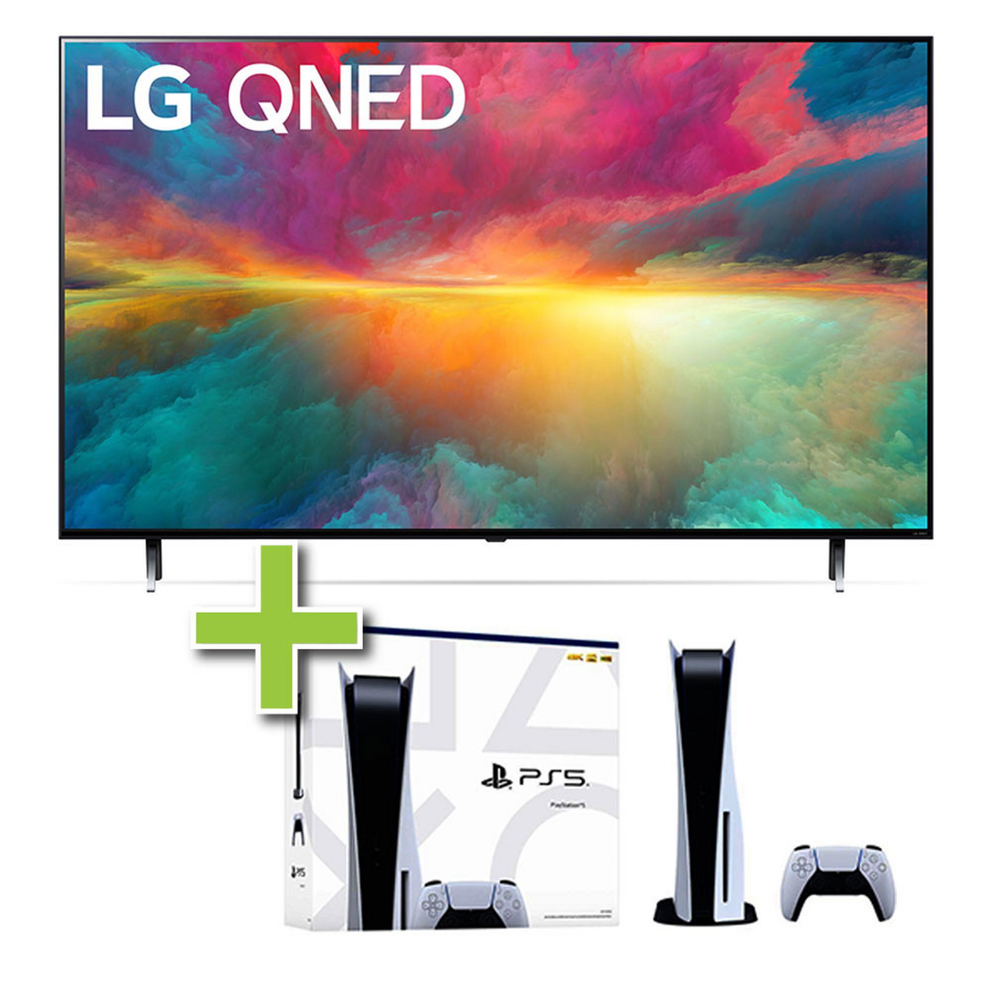 55" LG QNED 4K Ultra HD Smart TV & PlayStation 5 Disc Console 825GB