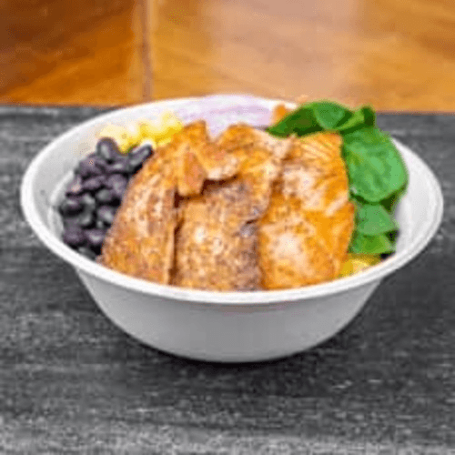 Grilled Salmon Rice Bowl