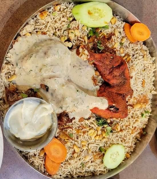Chicken mandi 1 juicy 1 fry piece