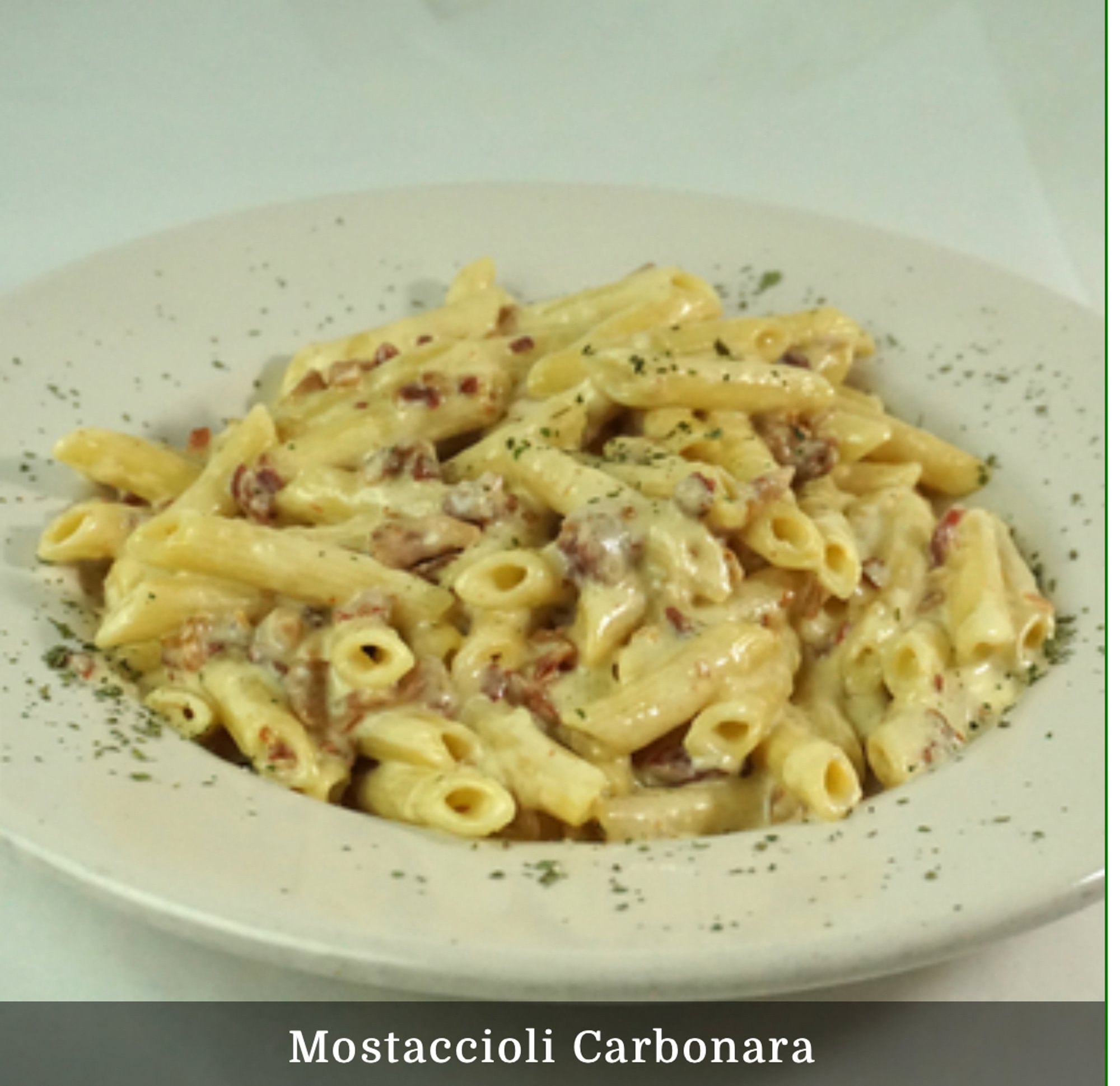 Mostaccioli Carbonara