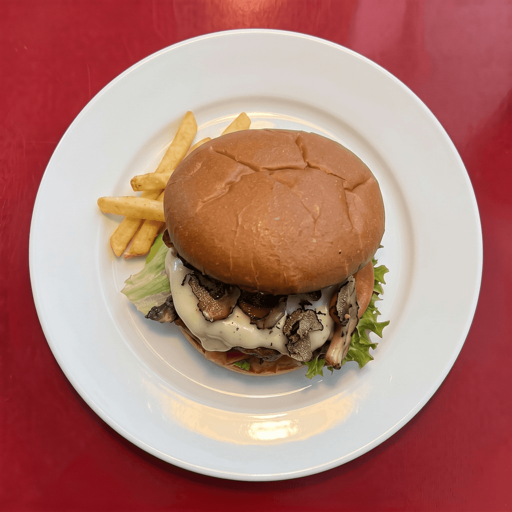 Jumbo Mushroom Swiss Burger