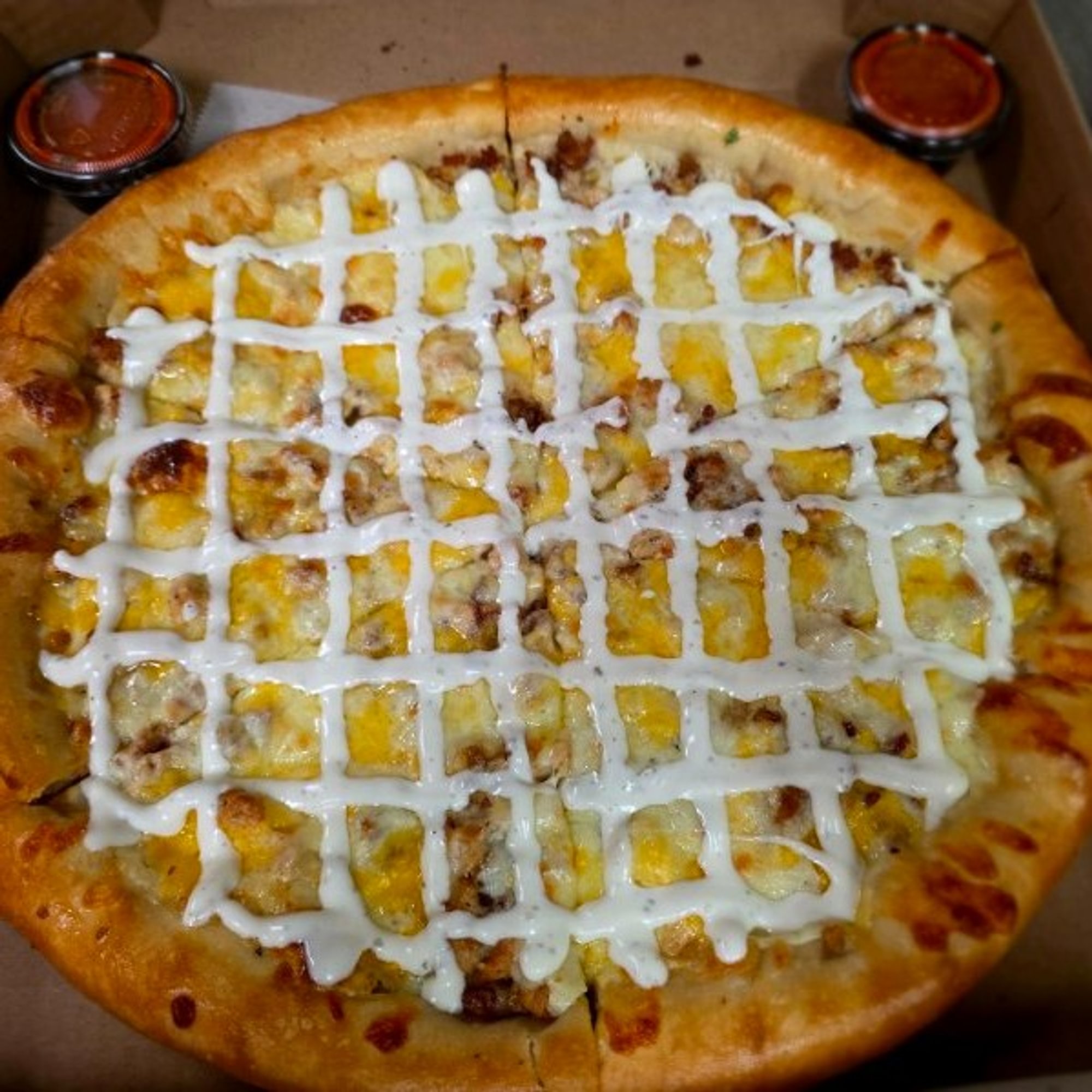 Stuffed Crust Pizza Chicken, Bacon & Ranch