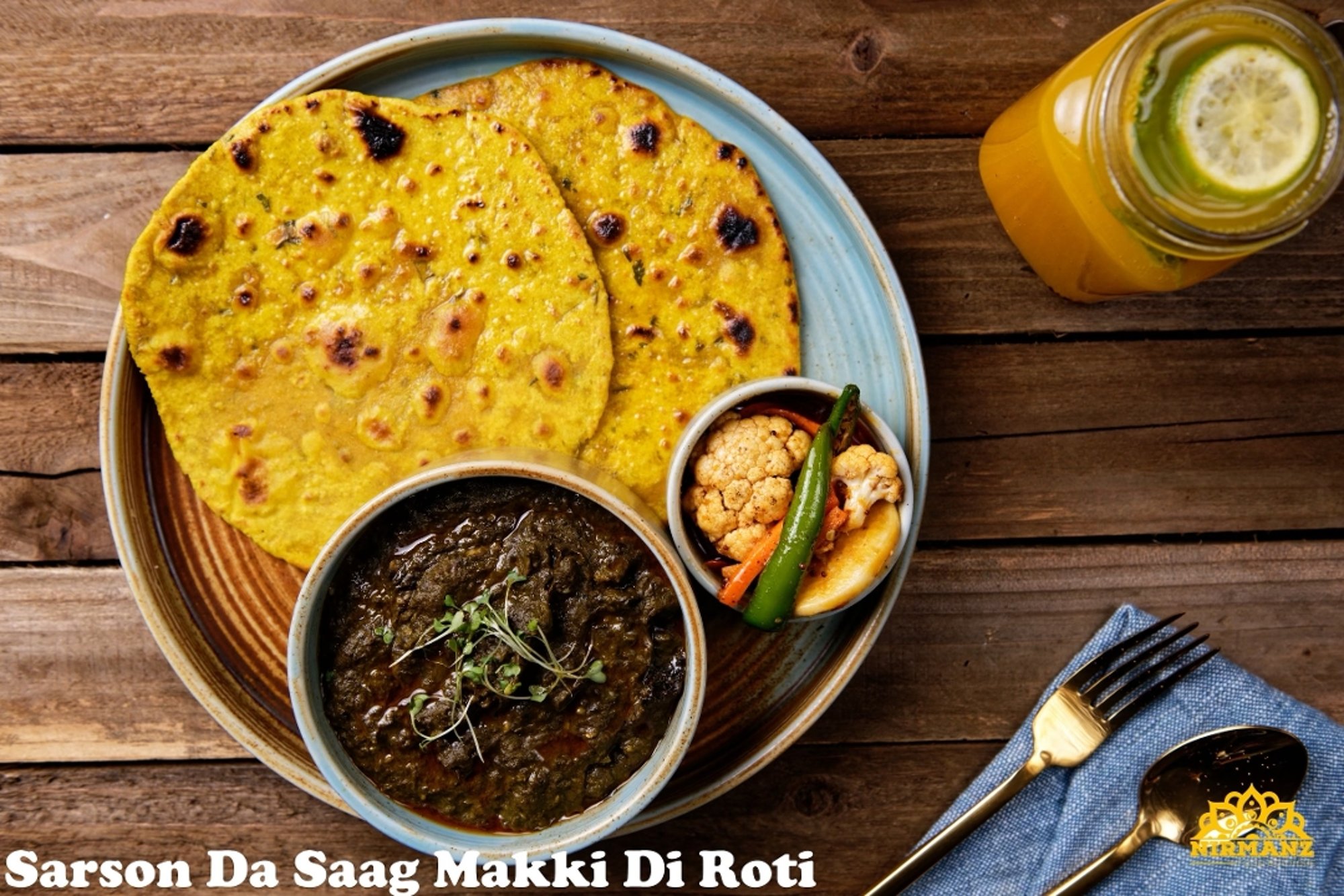Sarson Da Saag Makki Di Roti