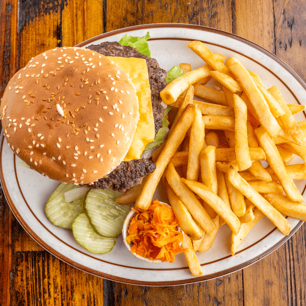Cheese Burger & Fries