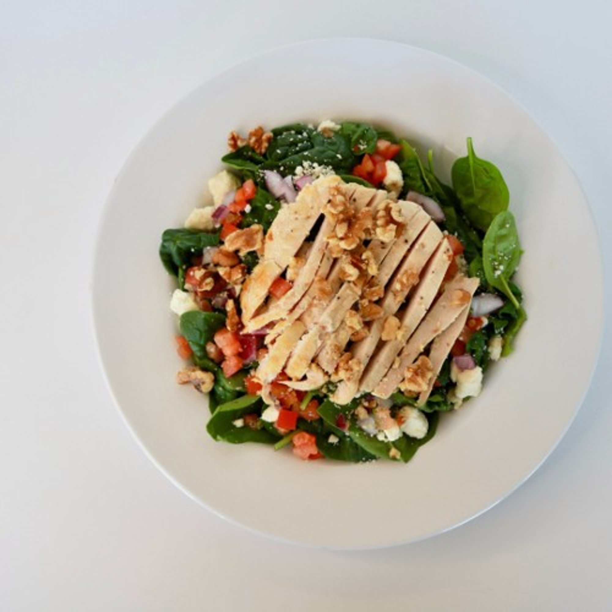 Baby Spinach & Feta Salad