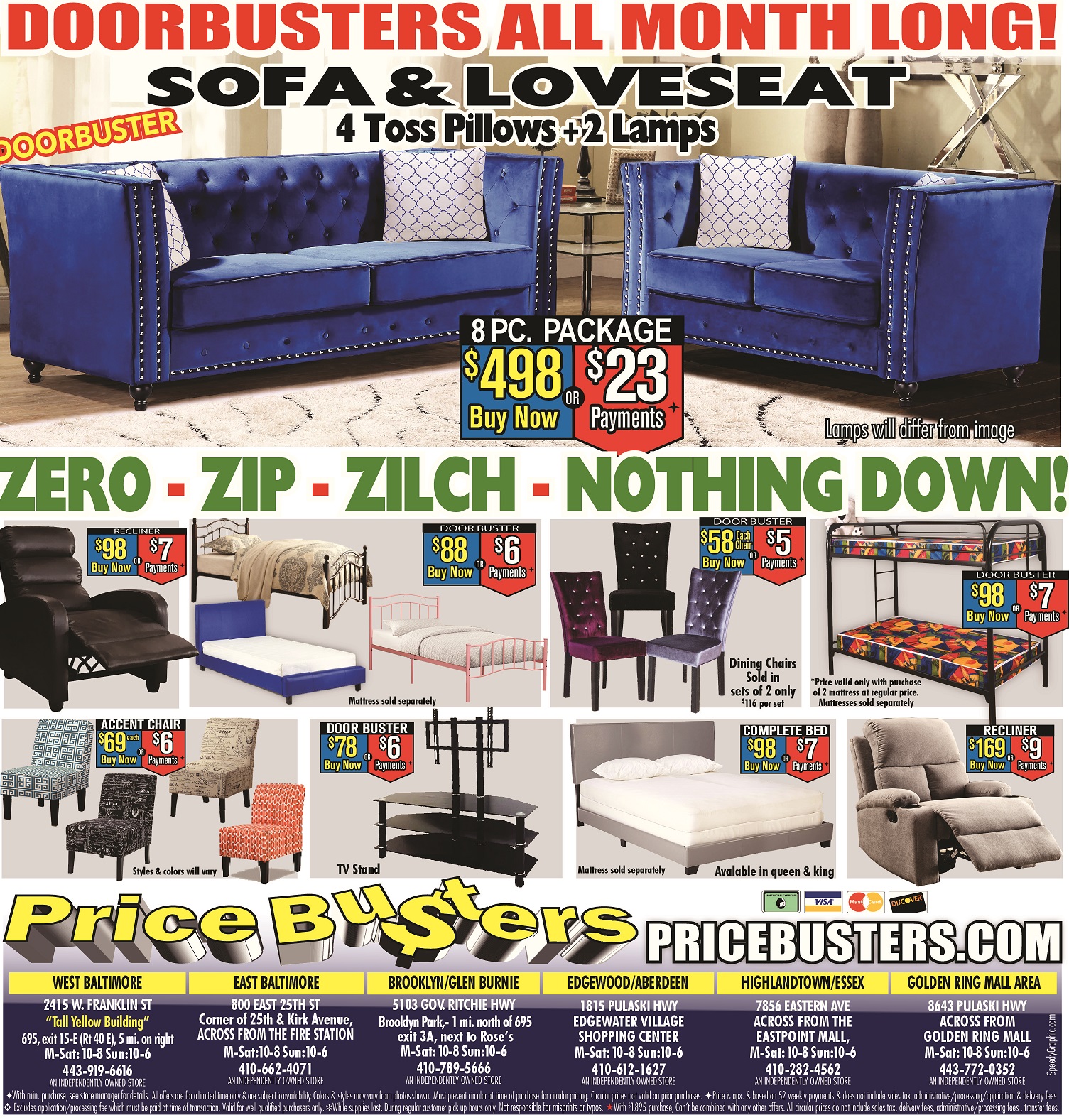 price buster furniture sale