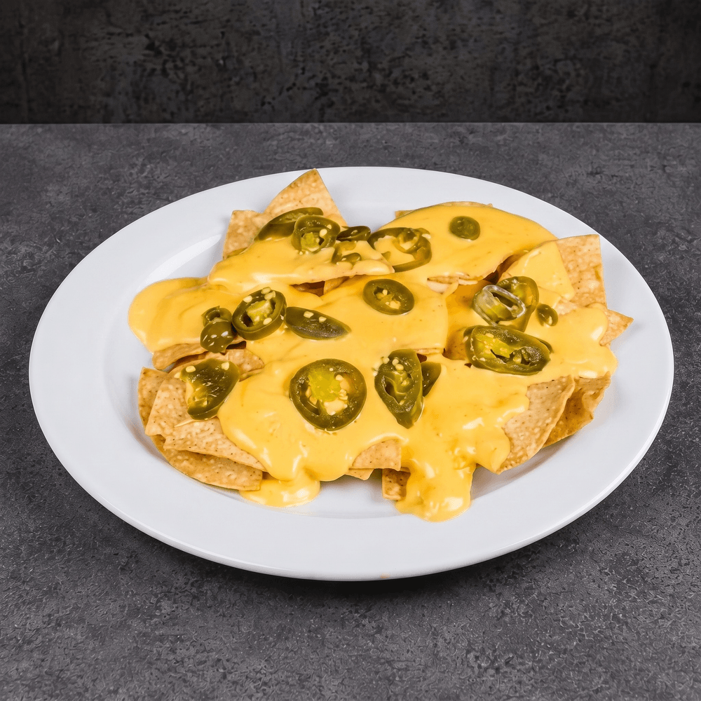 Cheese Nachos with Jalapenos