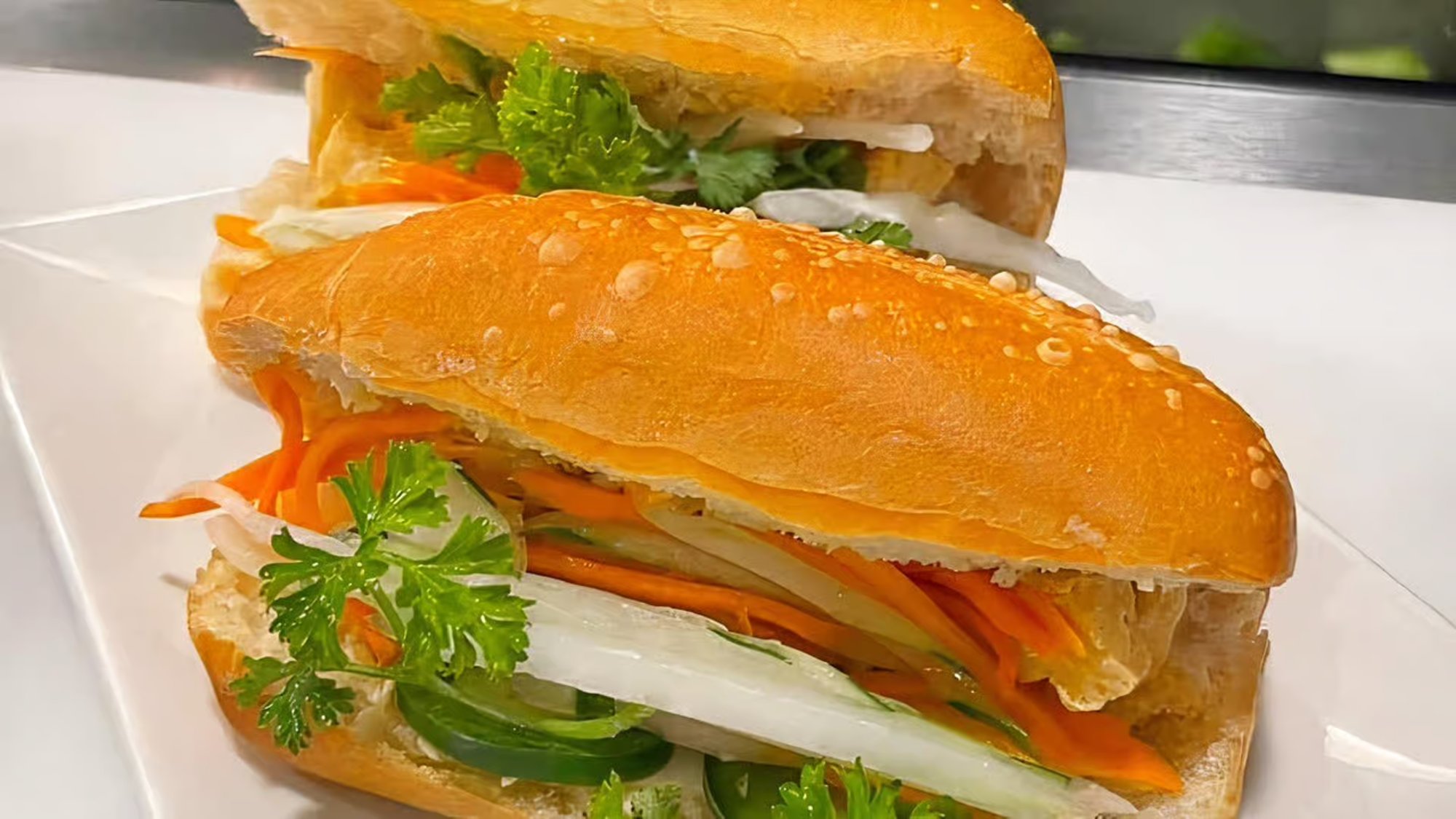 Vegetable Banh Mi (No Pate- meat paste)