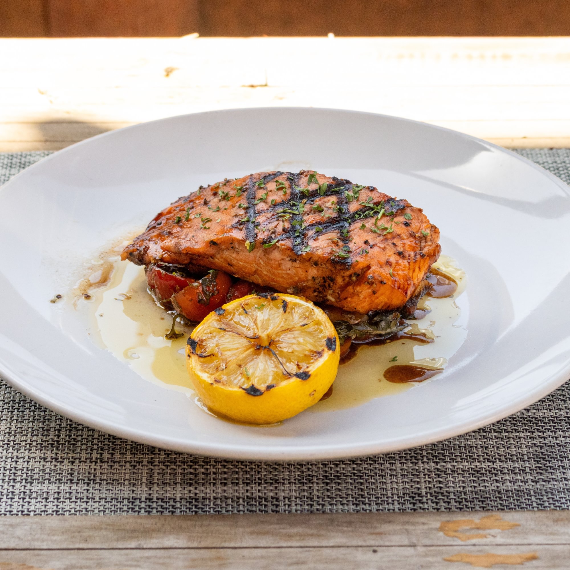 Grilled Balsamic Salmon