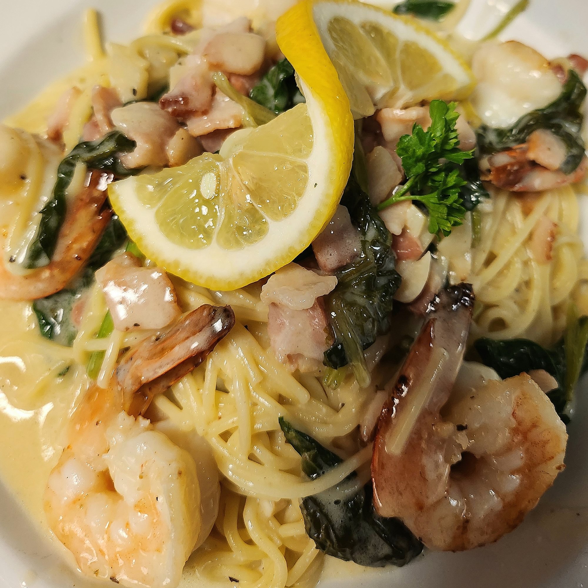 Shrimp Carbonara