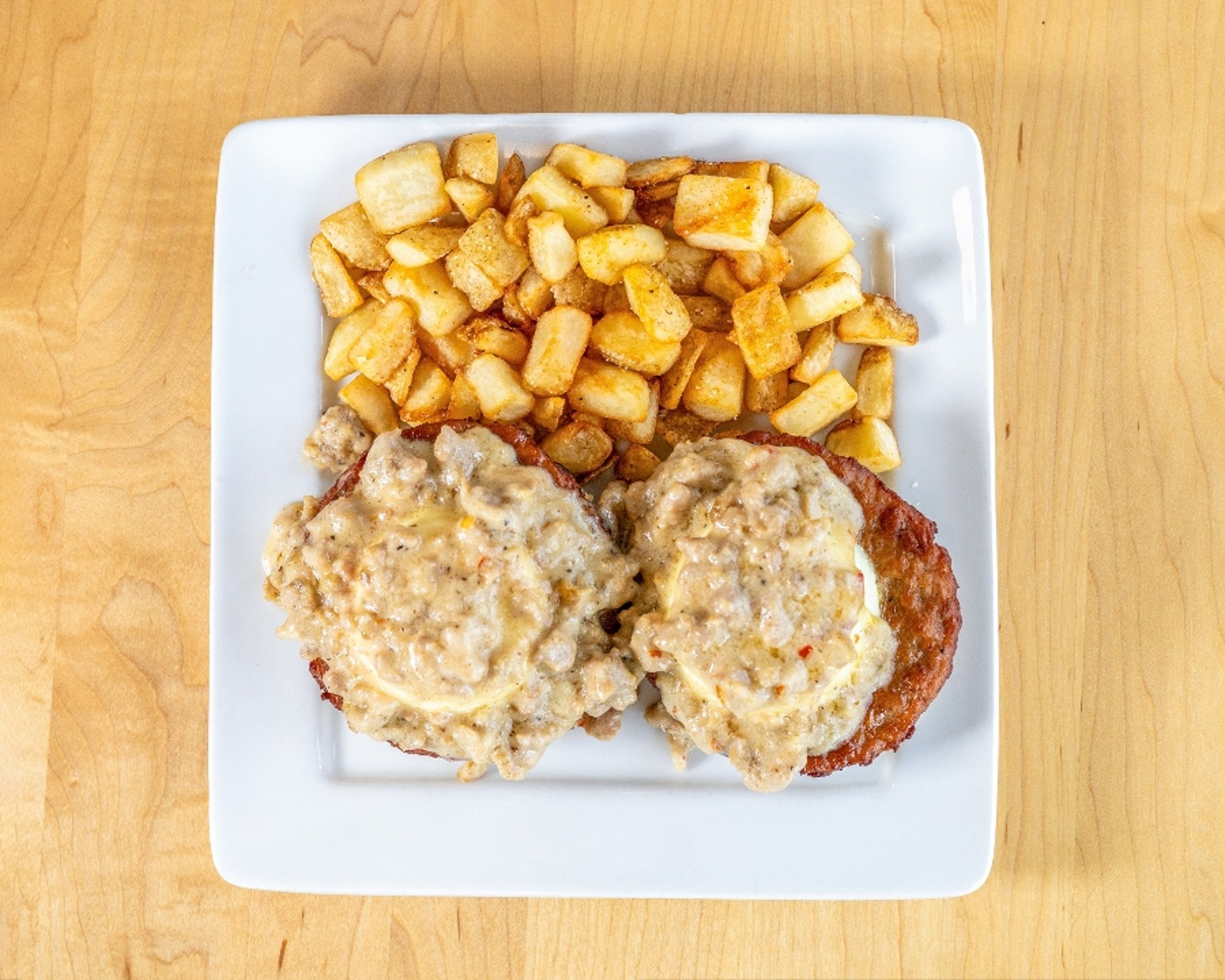 Biscuit and Gravy Benedict