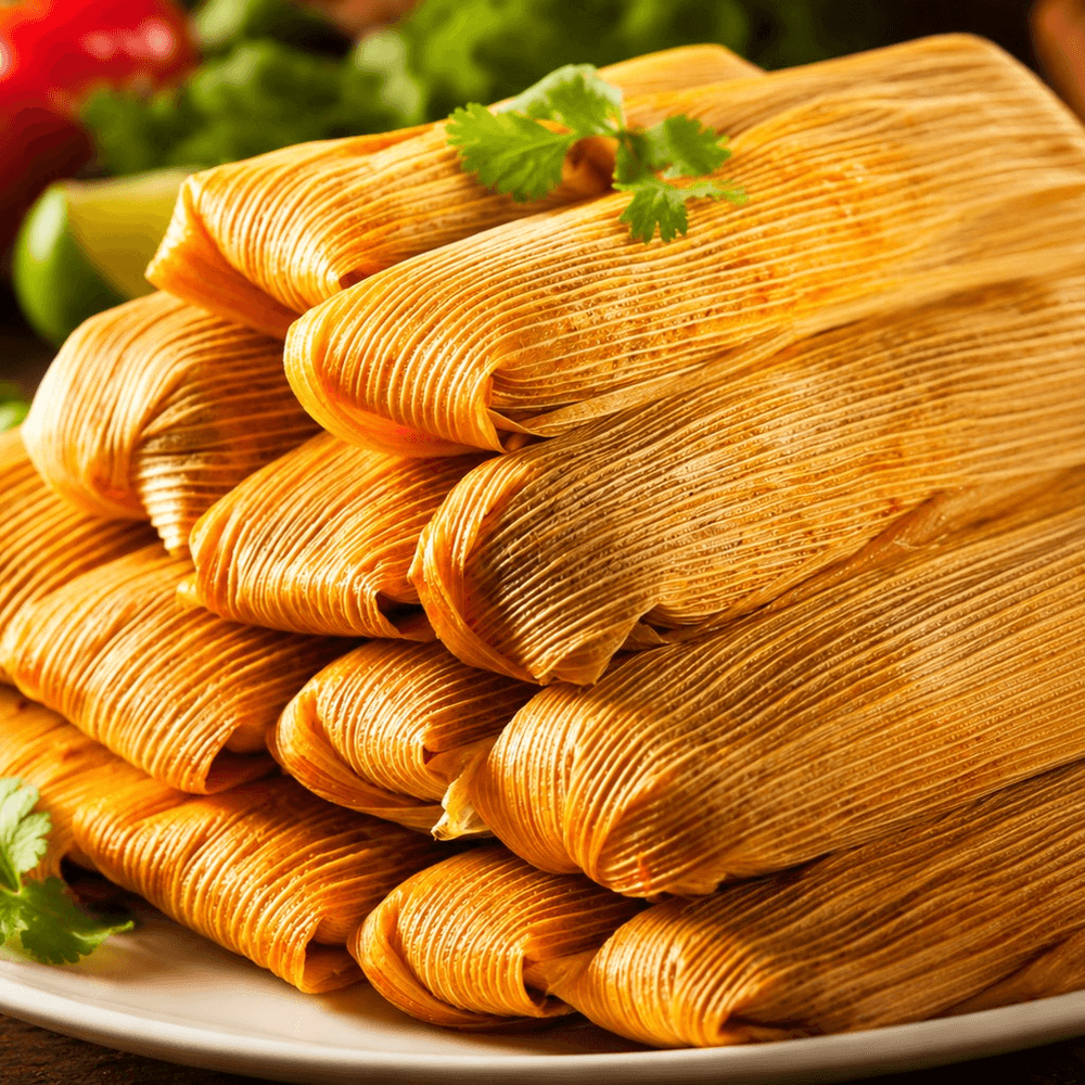 (6pc) Pork Red Chile Tamales