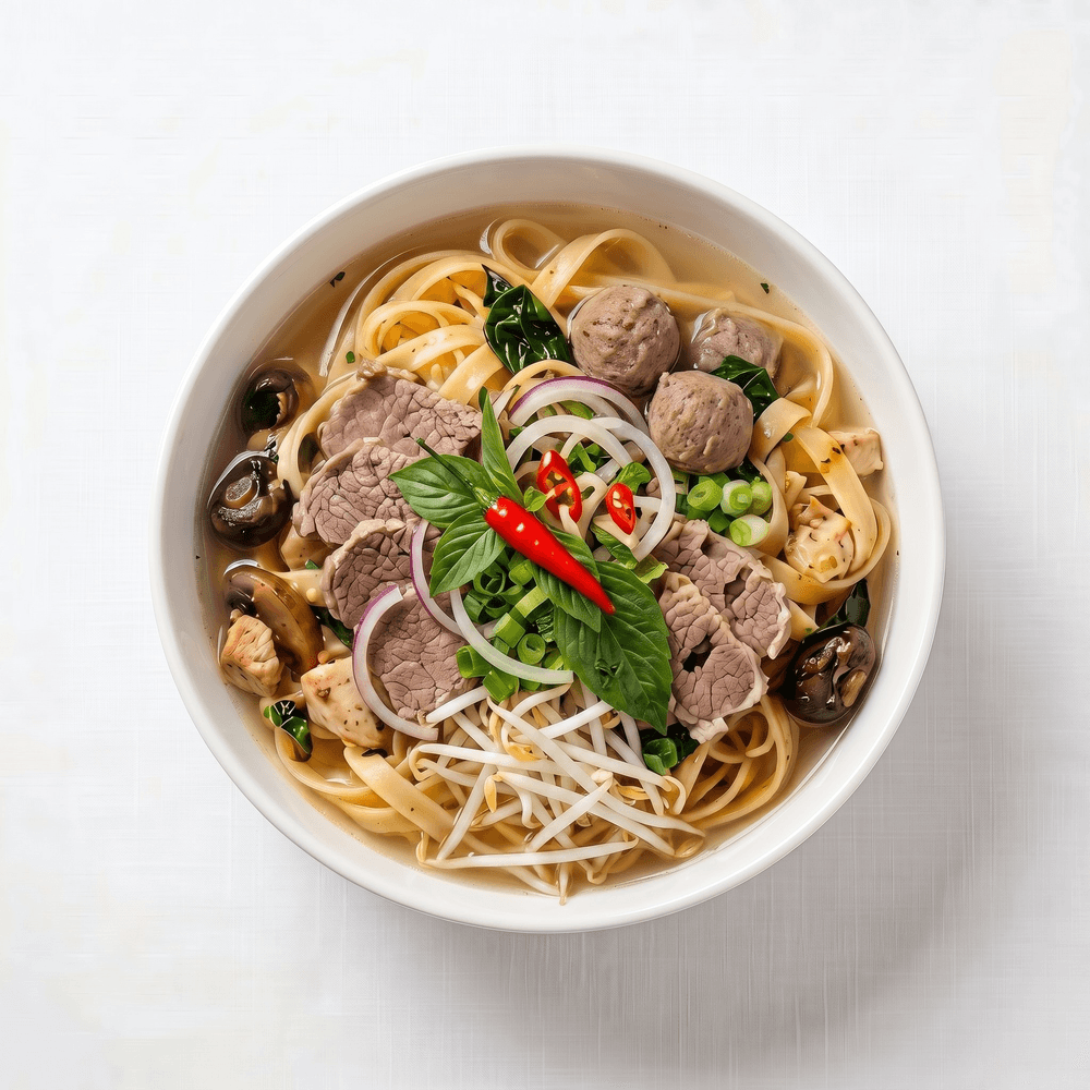Tái Gân Sách (Rare Steak, Tendon, Tripe)