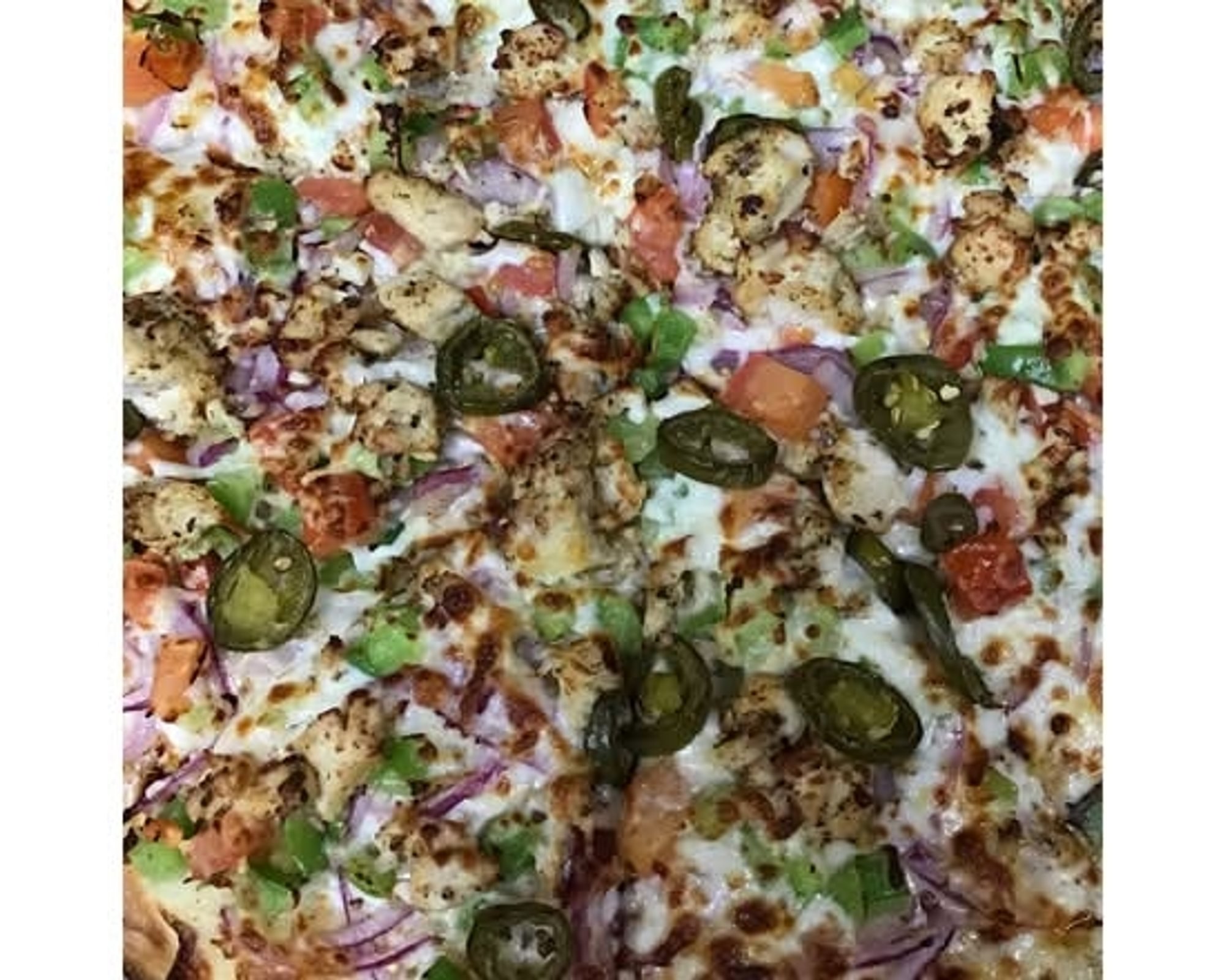 Roasted Garlic Chicken Pizza